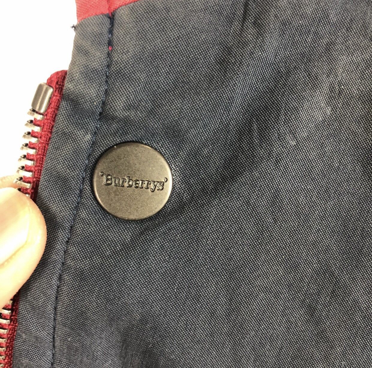 Burberry RARE!! Design!! Vintage Burberry Jacket Big Spellout Logo Size US L / EU 52-54 / 3 - 9 Thumbnail