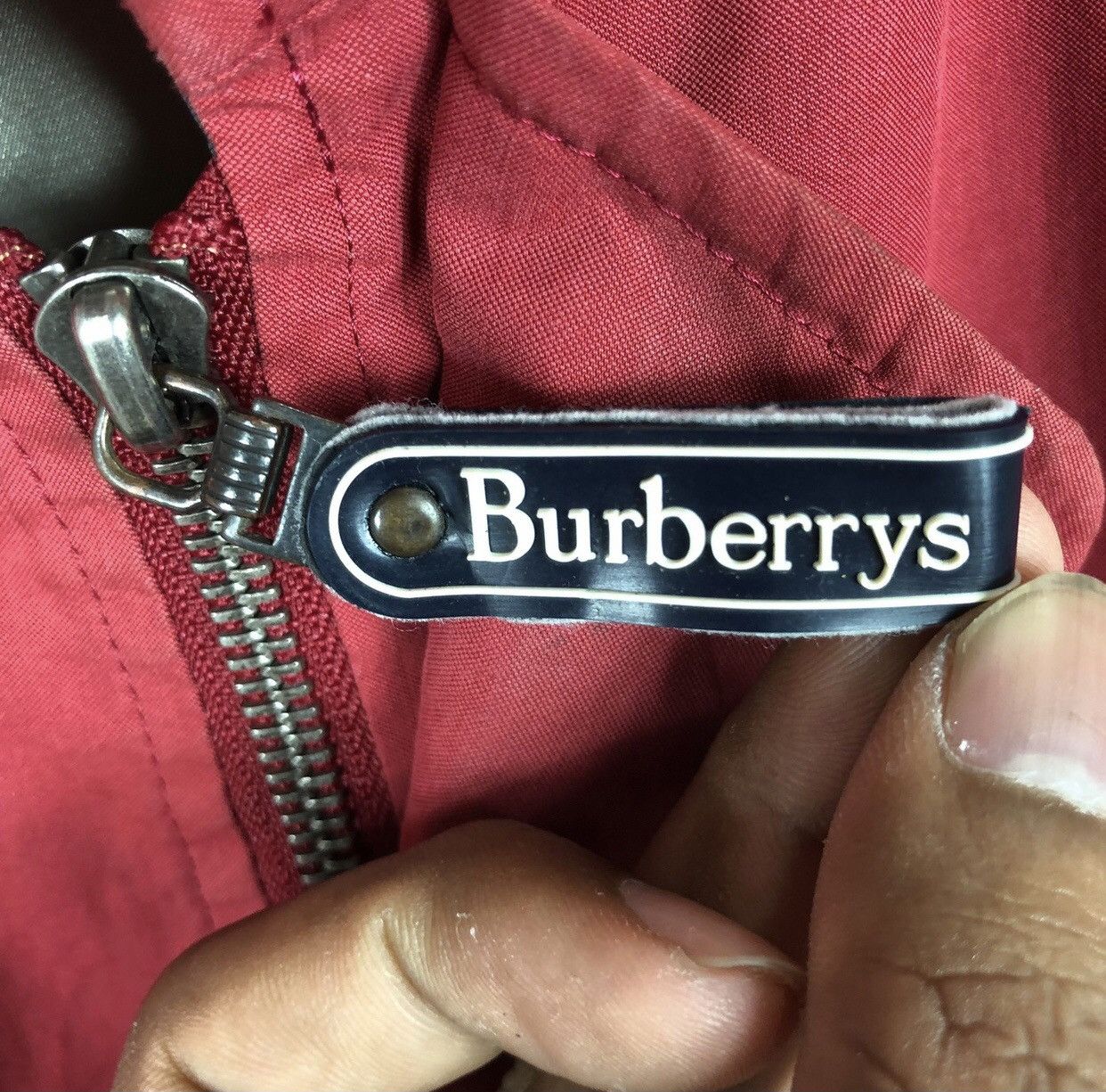 Burberry RARE!! Design!! Vintage Burberry Jacket Big Spellout Logo Size US L / EU 52-54 / 3 - 6 Thumbnail