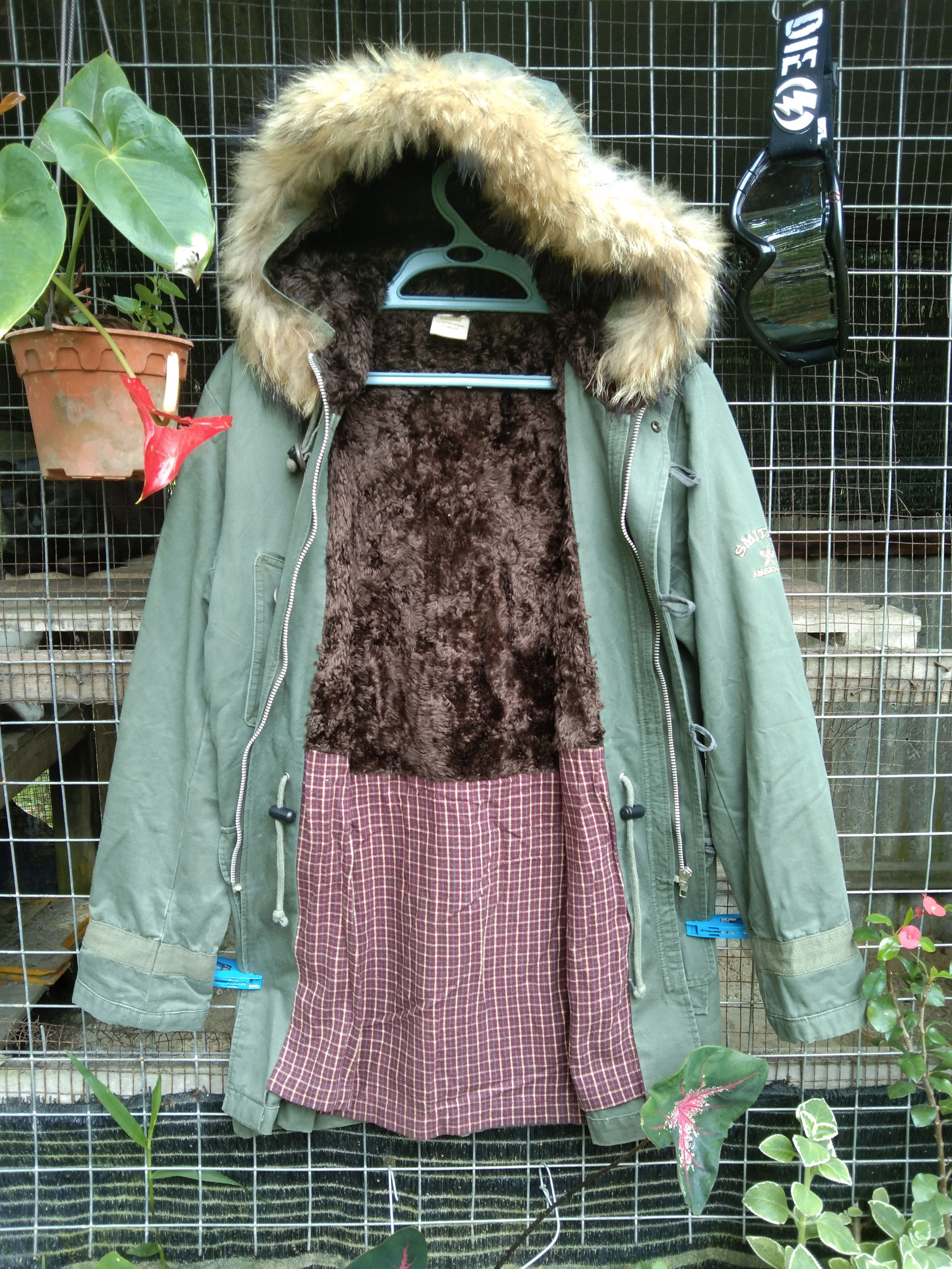 Other VINTAGE SMITH'S AMERICANA FAUX FUR HOODIE JACKET Size US M / EU 48-50 / 2 - 5 Thumbnail
