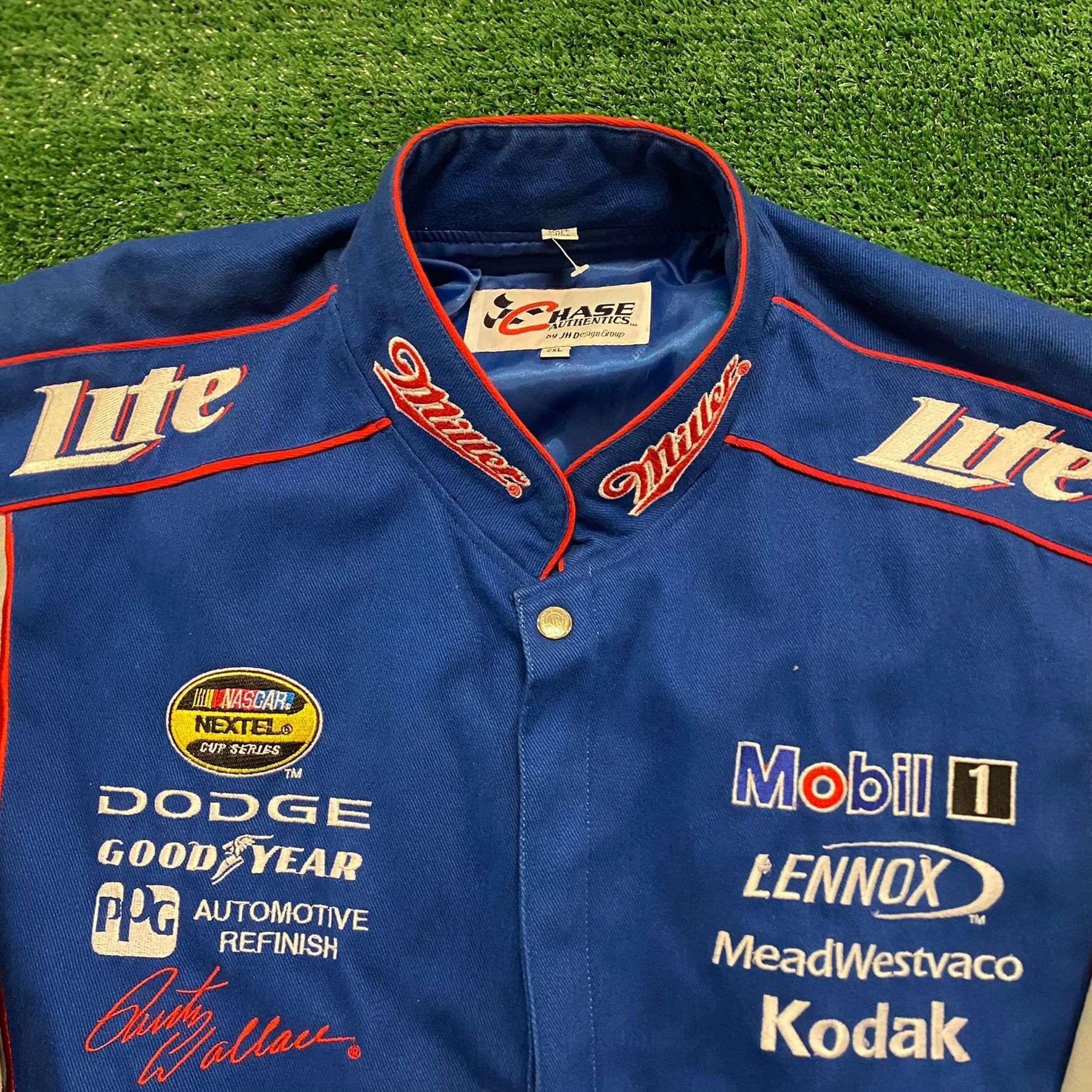NASCAR Vintage Y2K Essential Miller Beer NASCAR Jacket Size US XXL / EU 58 / 5 - 3 Thumbnail