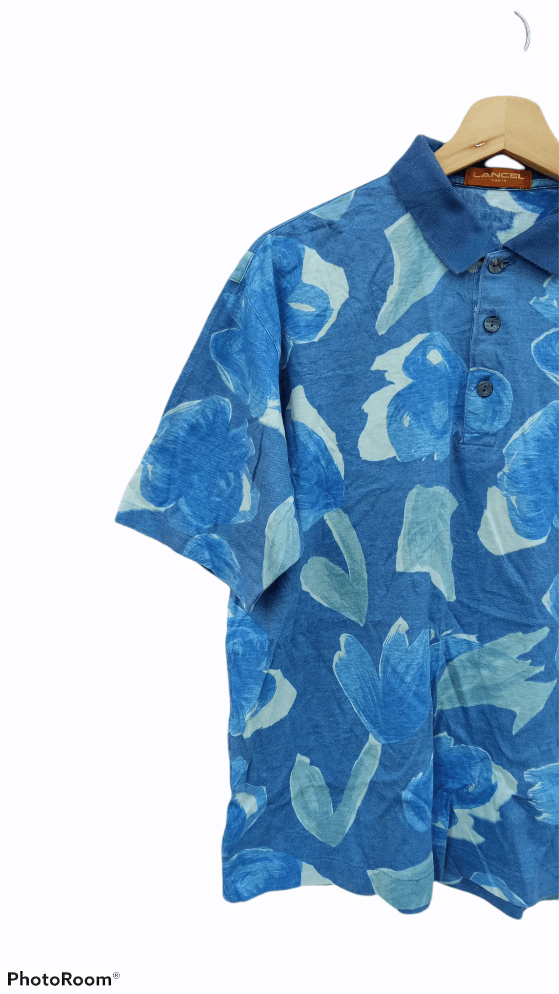 Japanese Brand × Lancel × Vintage 🔥🔥Vintage Lancel Full Print Floral Motive Polo T-Shirt Size US M / EU 48-50 / 2 - 5 Thumbnail