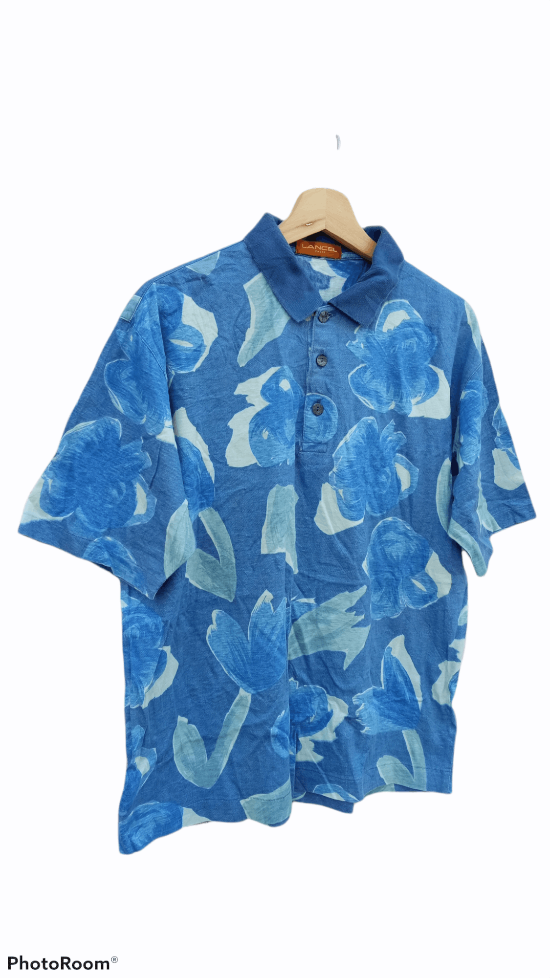 Japanese Brand × Lancel × Vintage 🔥🔥Vintage Lancel Full Print Floral Motive Polo T-Shirt Size US M / EU 48-50 / 2 - 2 Thumbnail