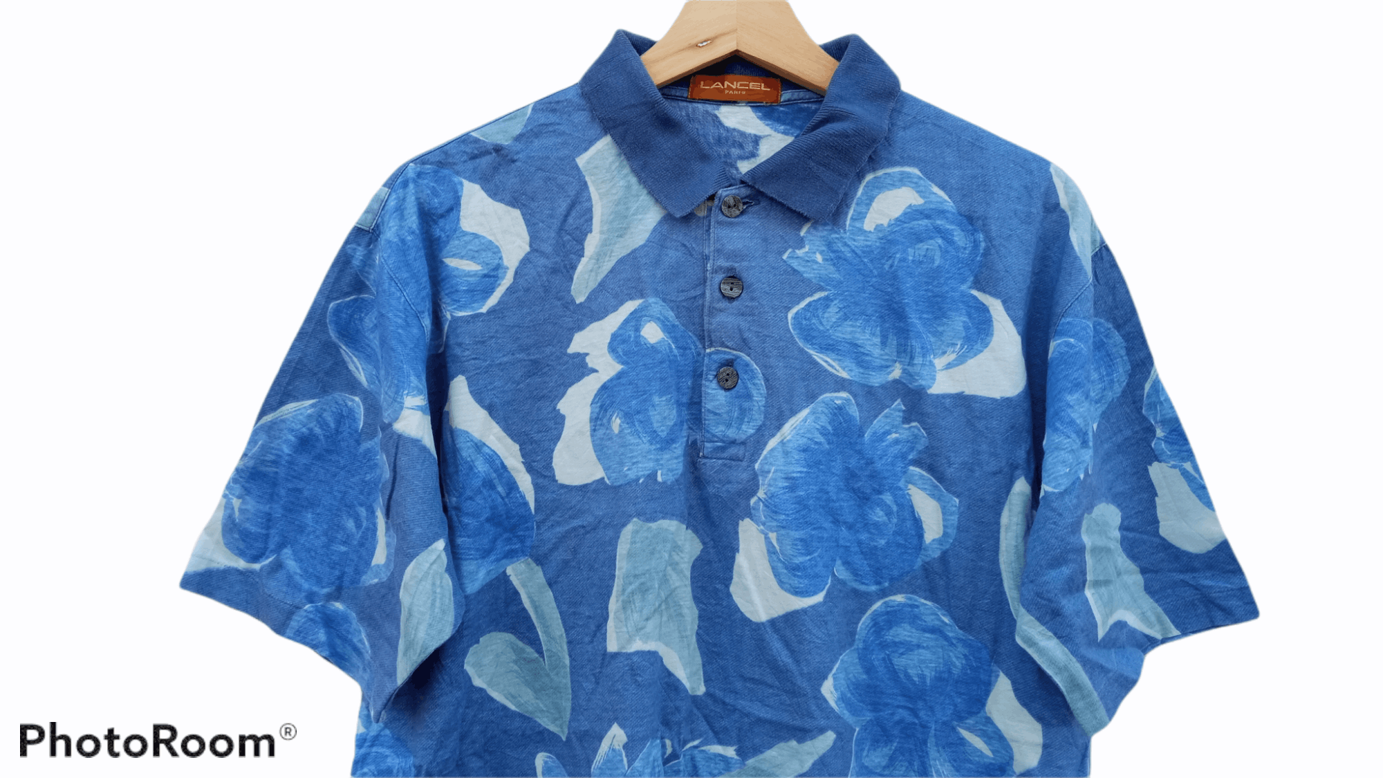Japanese Brand × Lancel × Vintage 🔥🔥Vintage Lancel Full Print Floral Motive Polo T-Shirt Size US M / EU 48-50 / 2 - 10 Thumbnail