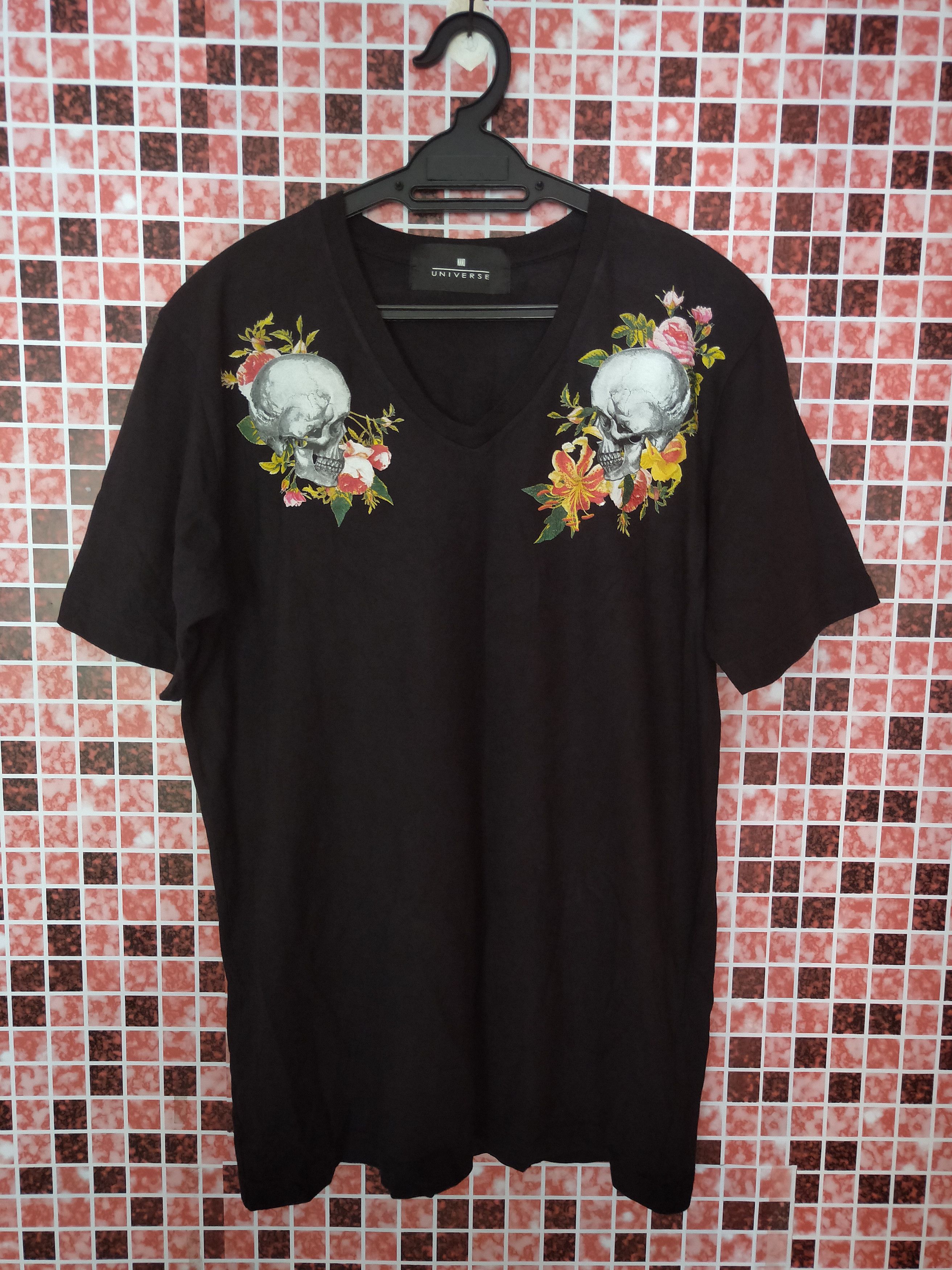 Very Rare Nano Universe Skull Tee Black T-Shirt M