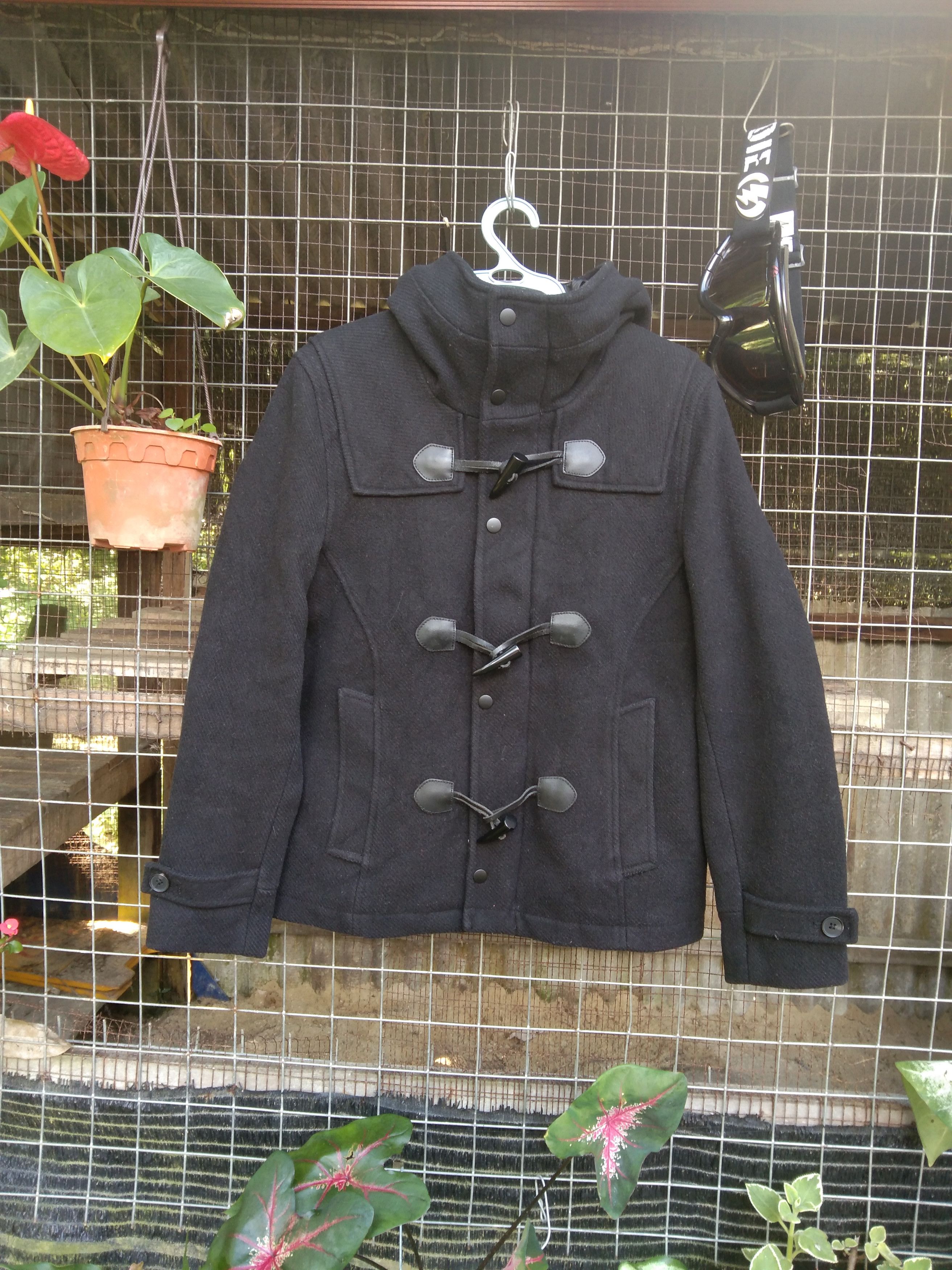 Designer × HARE WINTER WOOL BLEND DUFFLE COAT Size US S / EU 44-46 / 1 - 3 Thumbnail