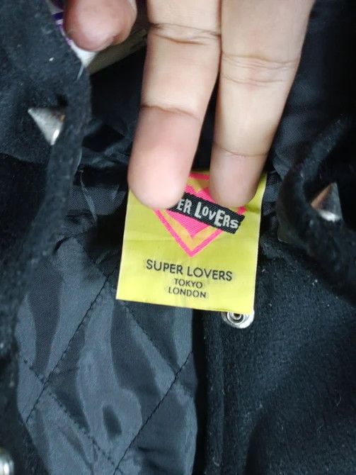 Japanese Brand Rare Super Lovers Tokyo London Varsity Hoodie Jacket Black Size US M / EU 48-50 / 2 - 5 Thumbnail