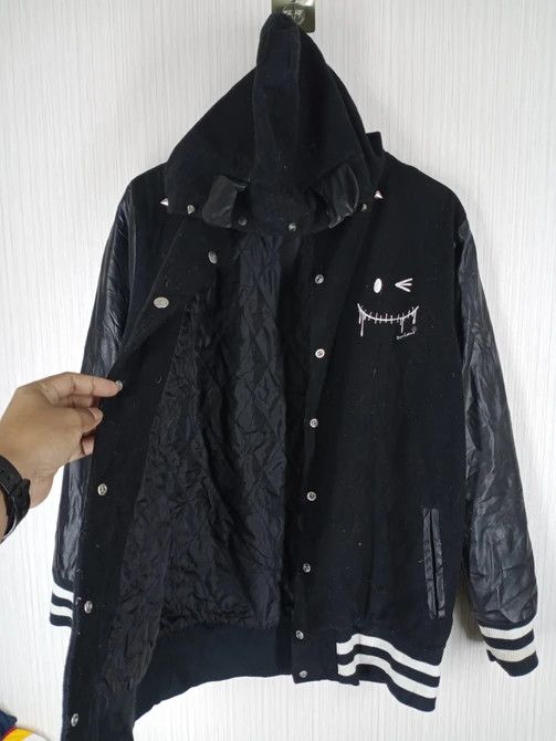 Japanese Brand Rare Super Lovers Tokyo London Varsity Hoodie Jacket Black Size US M / EU 48-50 / 2 - 4 Thumbnail