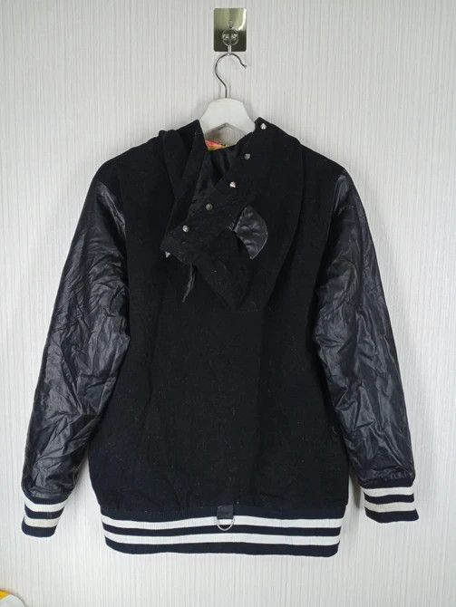 Japanese Brand Rare Super Lovers Tokyo London Varsity Hoodie Jacket Black Size US M / EU 48-50 / 2 - 3 Thumbnail