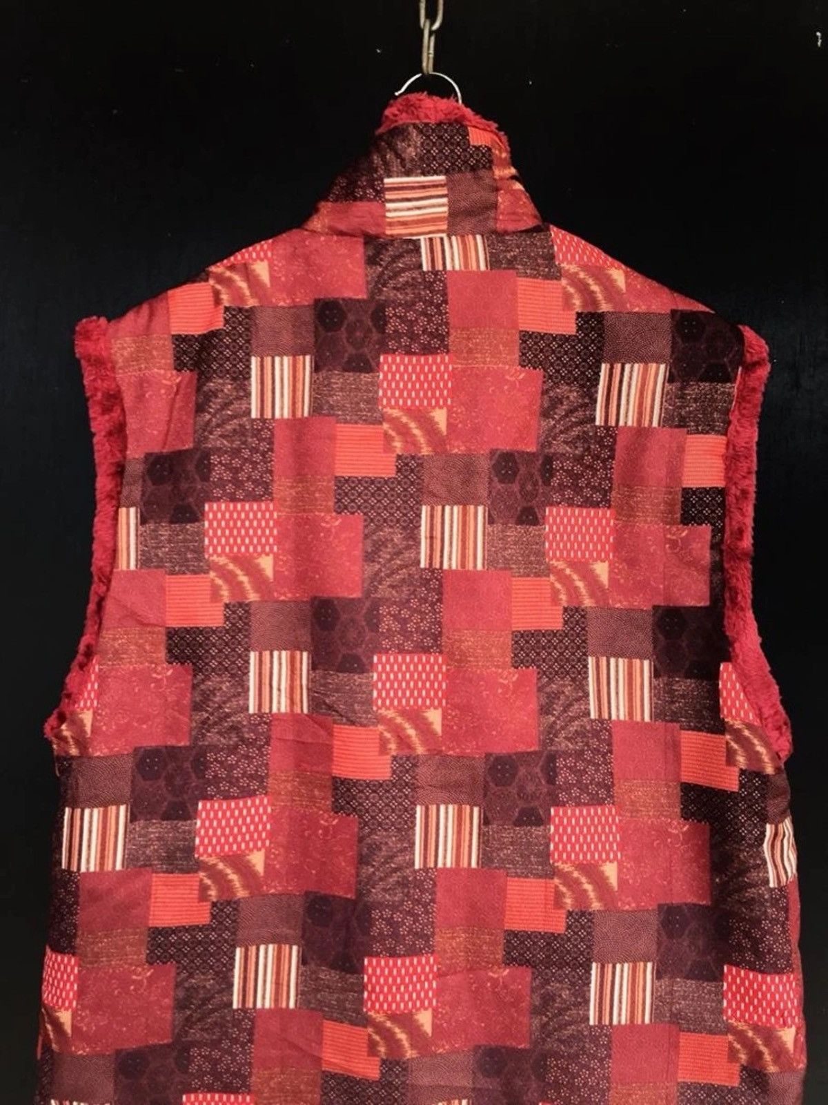 Japanese Brand 💥Vintage Japanese Kimono Patchwork Vest Jacket Size US L / EU 52-54 / 3 - 3 Thumbnail