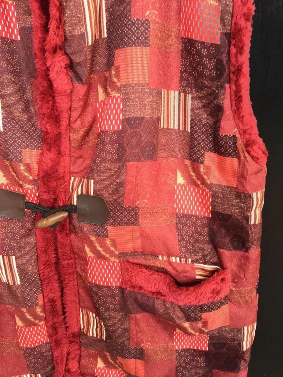 Japanese Brand 💥Vintage Japanese Kimono Patchwork Vest Jacket Size US L / EU 52-54 / 3 - 4 Thumbnail