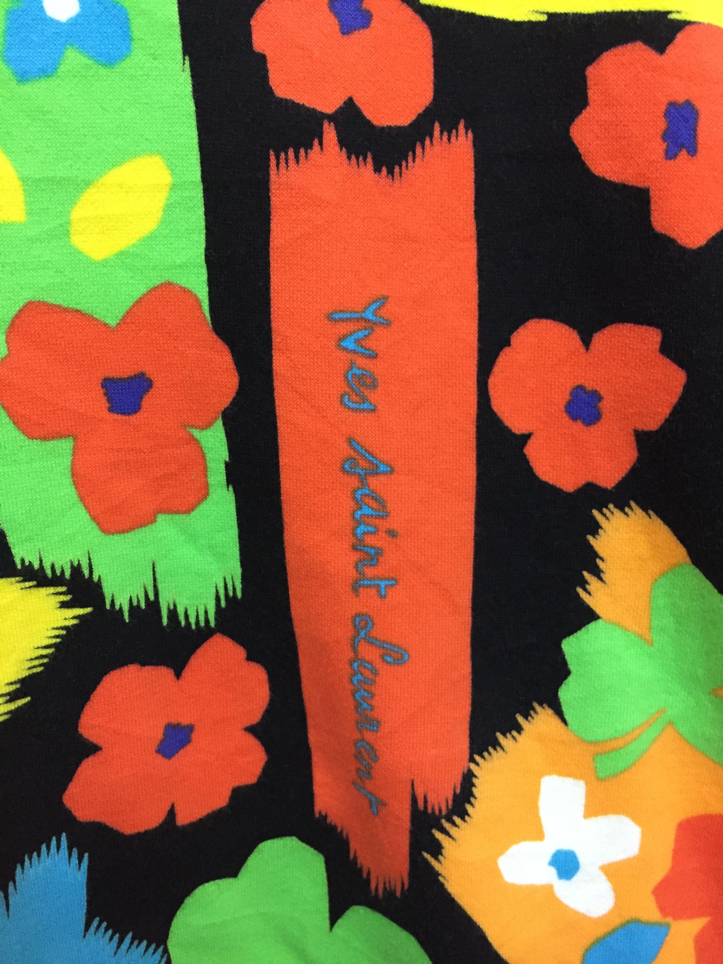 Yves Saint Laurent 90's YSL Floral multicolor sweatshirt Size M / US 6-8 / IT 42-44 - 5 Thumbnail