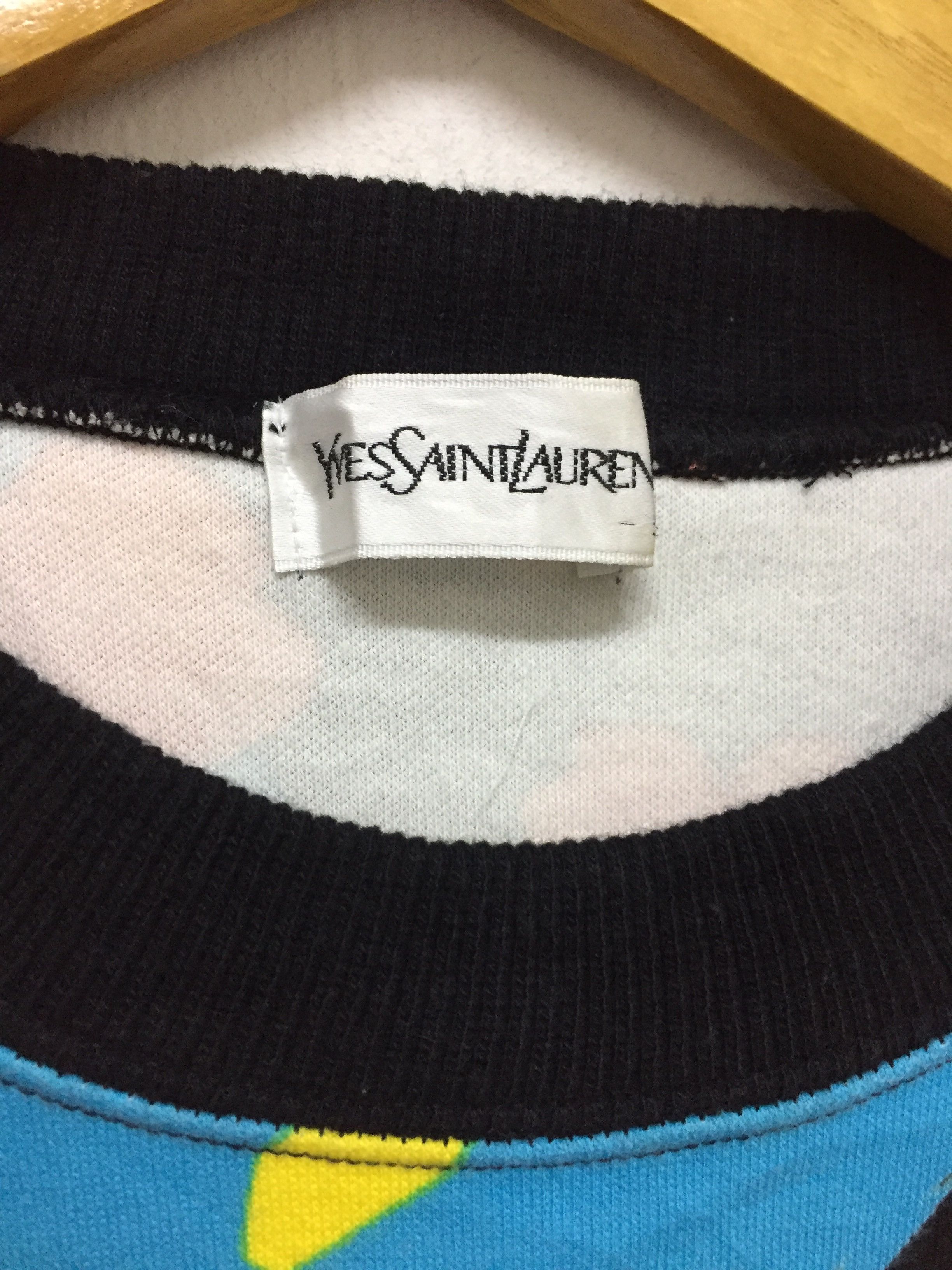 Yves Saint Laurent 90's YSL Floral multicolor sweatshirt Size M / US 6-8 / IT 42-44 - 9 Thumbnail