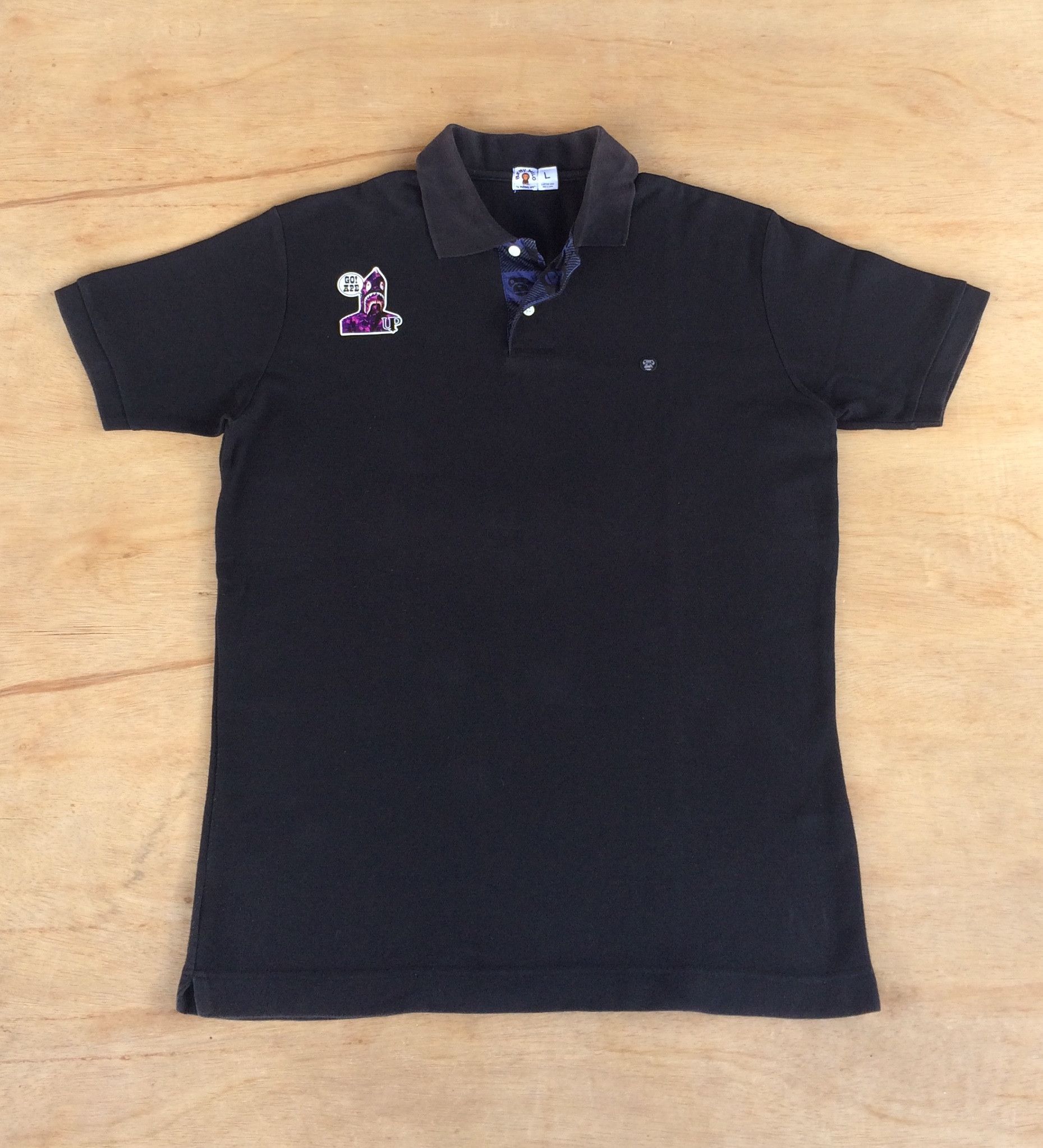 Bape Baby Milo One Point Polo Size US L / EU 52-54 / 3 - 1 Thumbnail