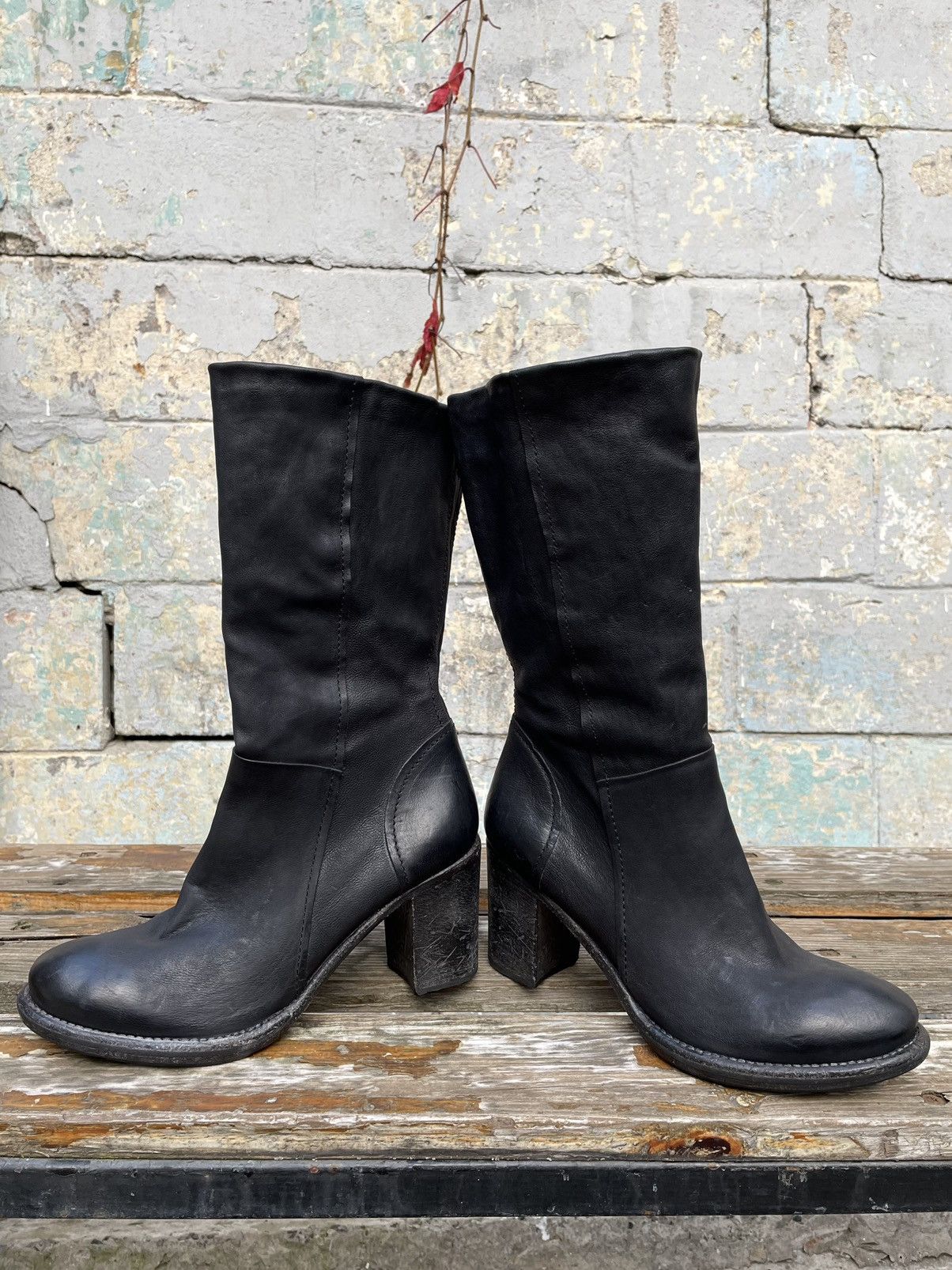 A.S.98 × Vintage Avant Garde Vintage Genuine Leather Avant Garde Boots Y2K Size US 9 / IT 39 - 6 Thumbnail