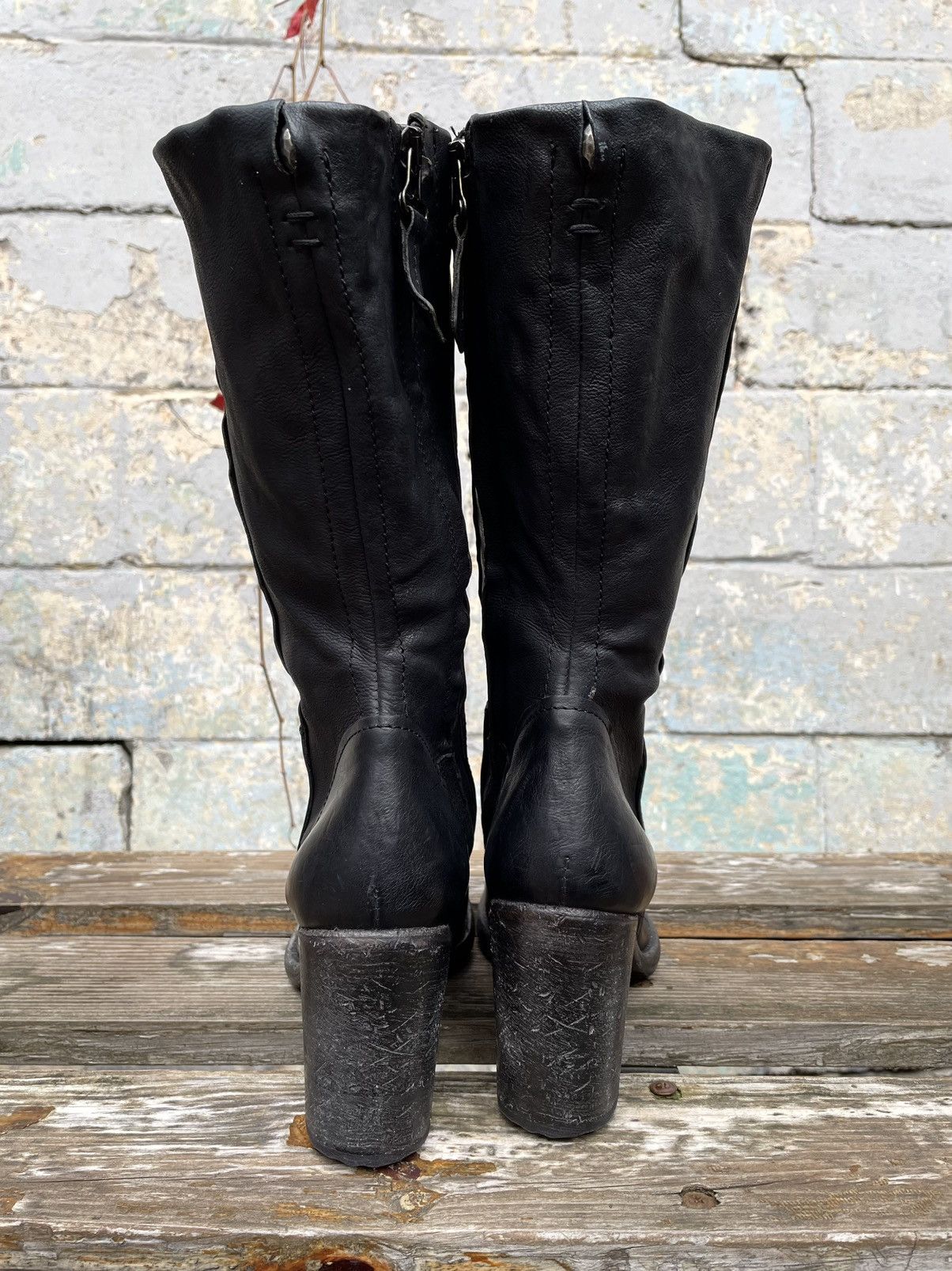 A.S.98 × Vintage Avant Garde Vintage Genuine Leather Avant Garde Boots Y2K Size US 9 / IT 39 - 4 Thumbnail