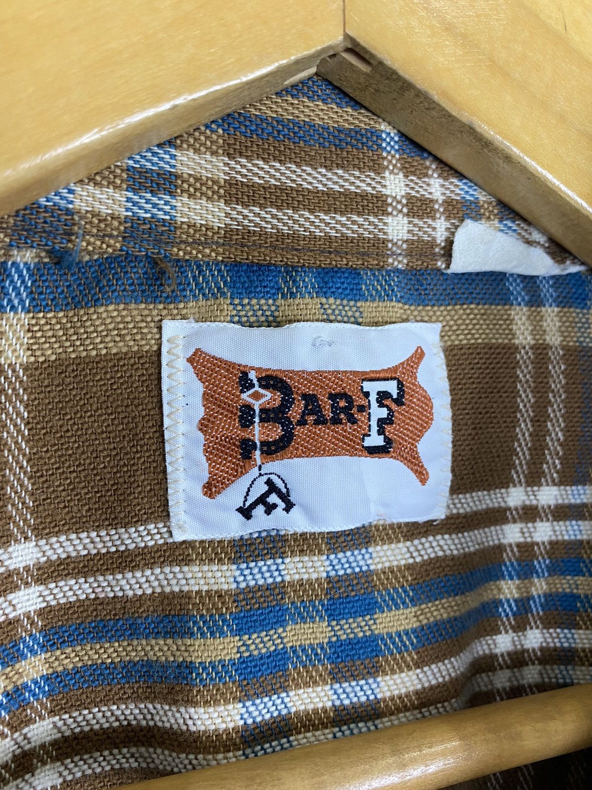 Japanese Brand × Vintage VINTAGE BARF STONE BUTTON FLANNEL SHIRT Size US M / EU 48-50 / 2 - 7 Thumbnail