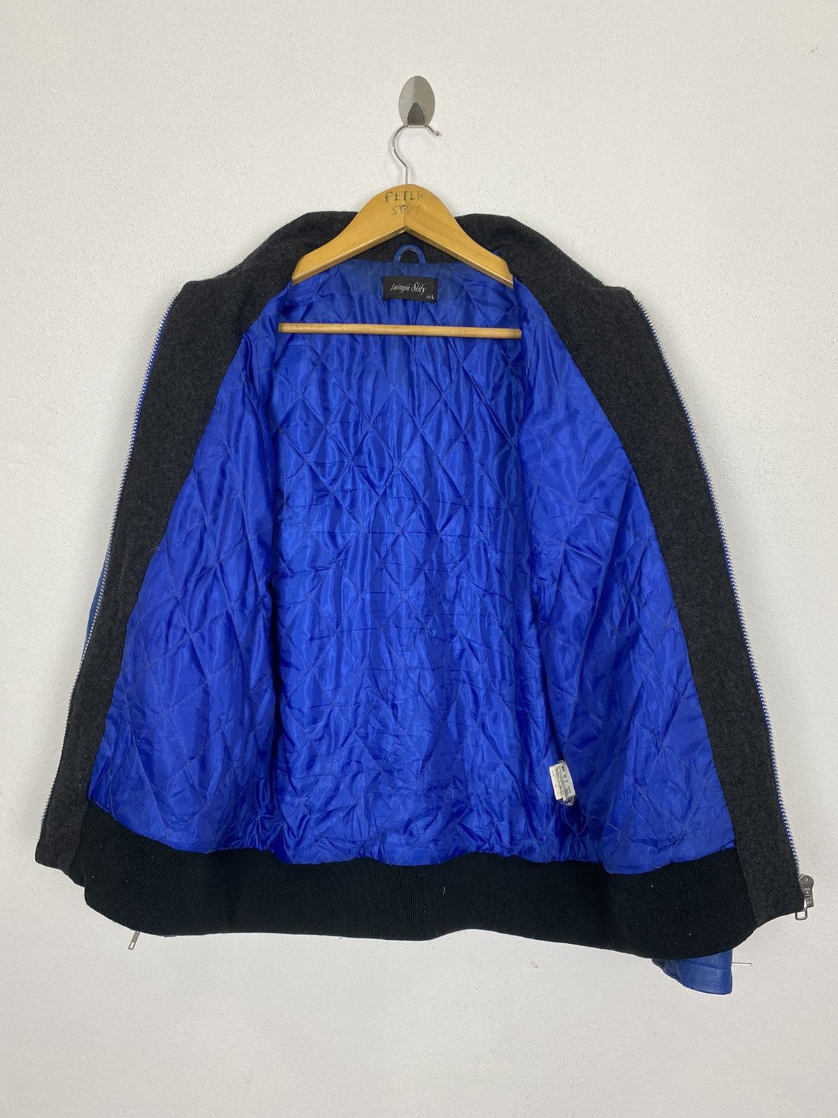 Japanese Brand VINTAGE SWINGIN SLILY VARSITY JACKET Size US L / EU 52-54 / 3 - 4 Thumbnail