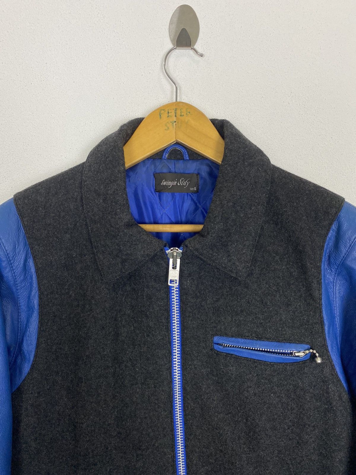 Japanese Brand VINTAGE SWINGIN SLILY VARSITY JACKET Size US L / EU 52-54 / 3 - 5 Thumbnail
