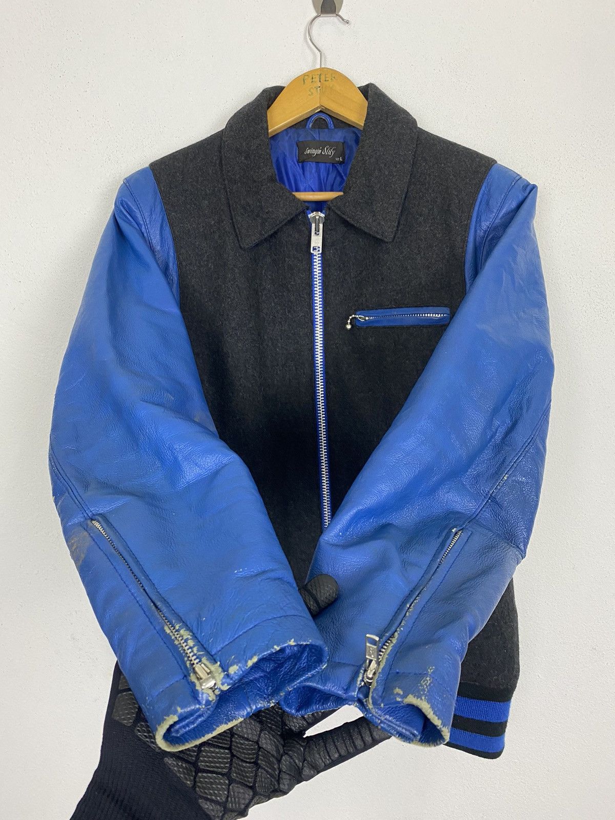 Japanese Brand VINTAGE SWINGIN SLILY VARSITY JACKET Size US L / EU 52-54 / 3 - 7 Thumbnail
