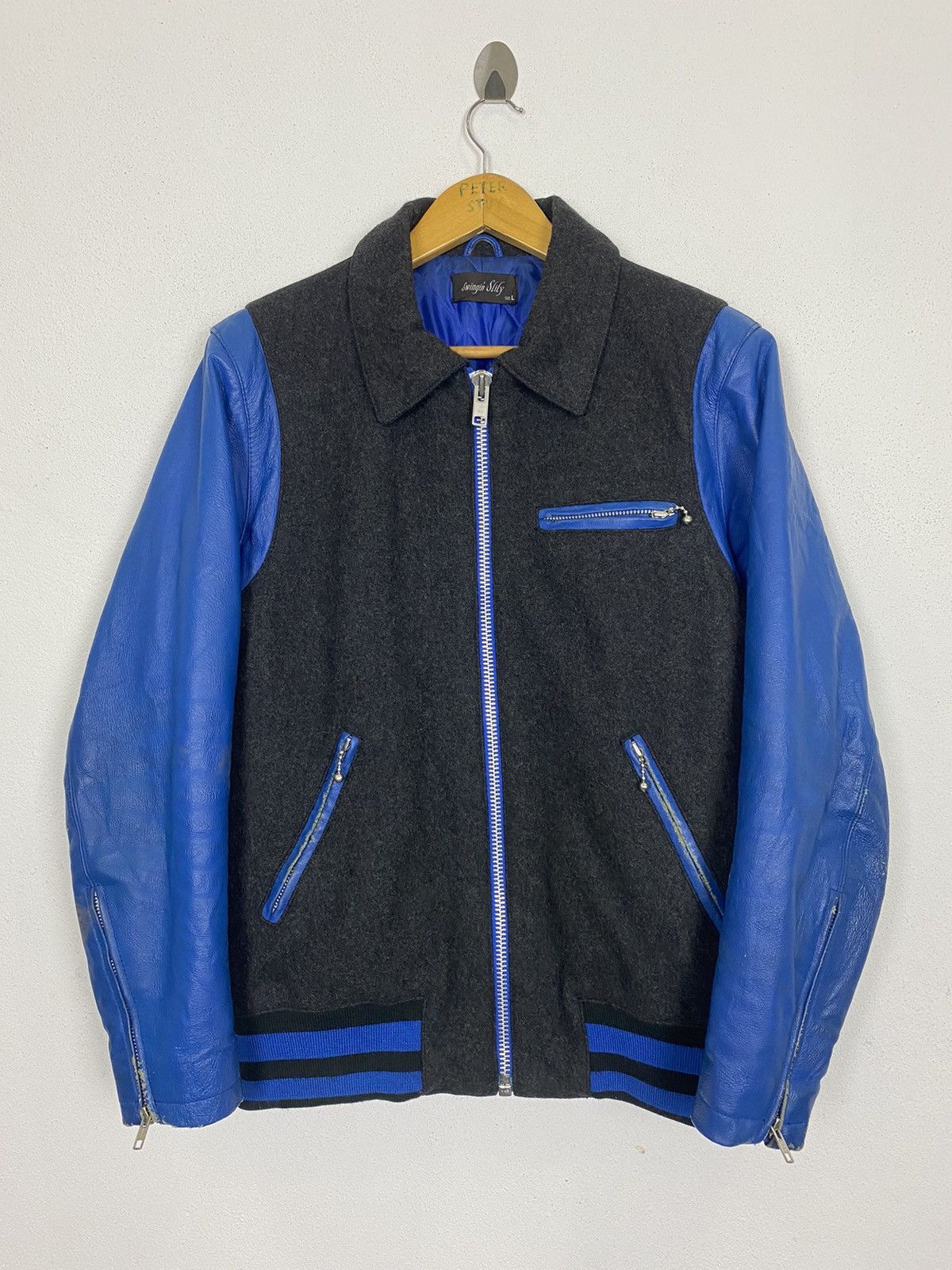 Japanese Brand VINTAGE SWINGIN SLILY VARSITY JACKET Size US L / EU 52-54 / 3 - 2 Thumbnail