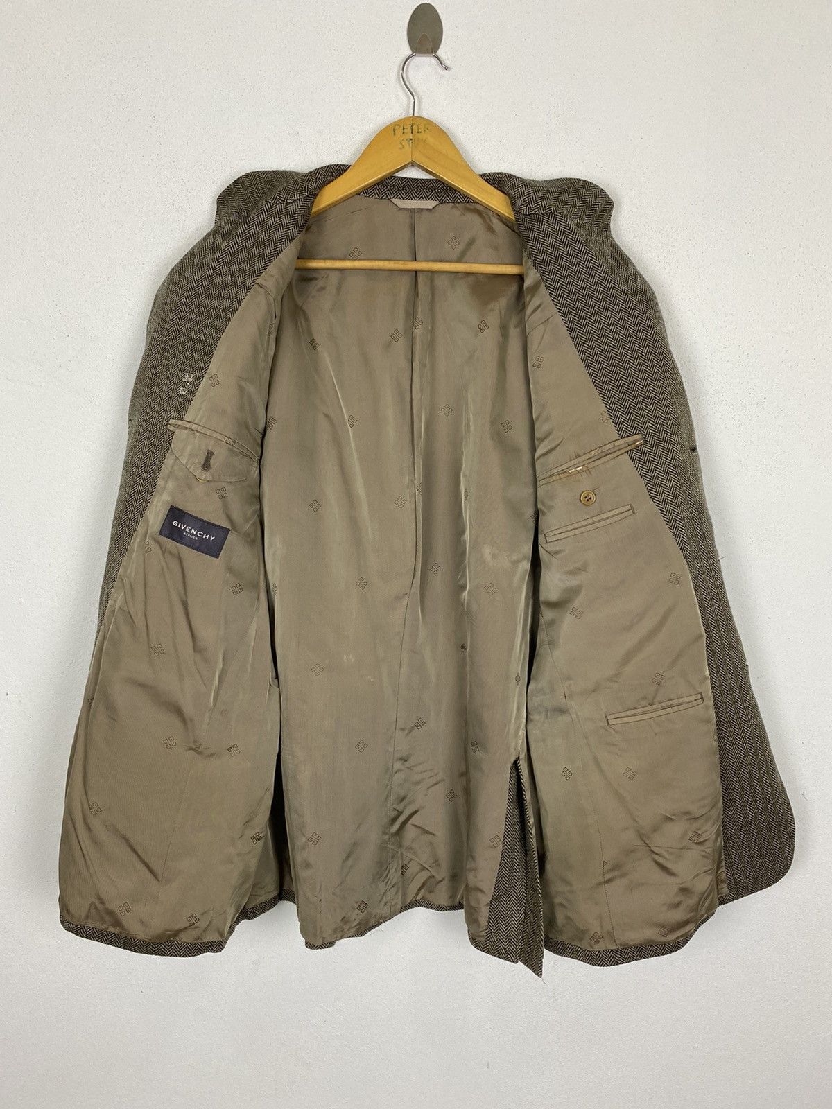 Givenchy × Vintage GK146 VINTAGE GIVENCHY JACKET WOOL FABRIC Size US L / EU 52-54 / 3 - 6 Thumbnail
