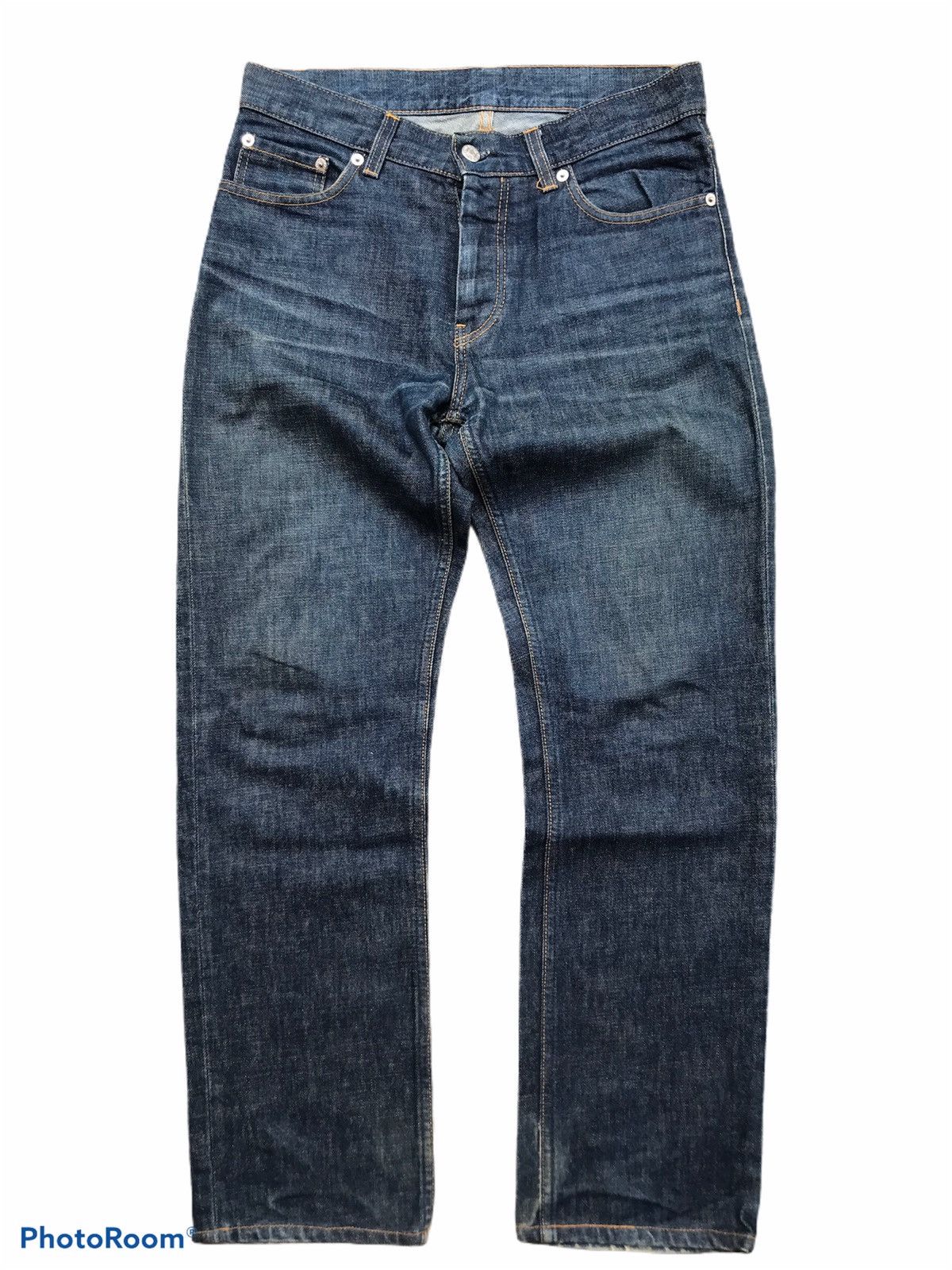 Helmut Lang vintage 1999 helmut lang raw classic cut archival jeans Size US 30 / EU 46 - 2 Thumbnail