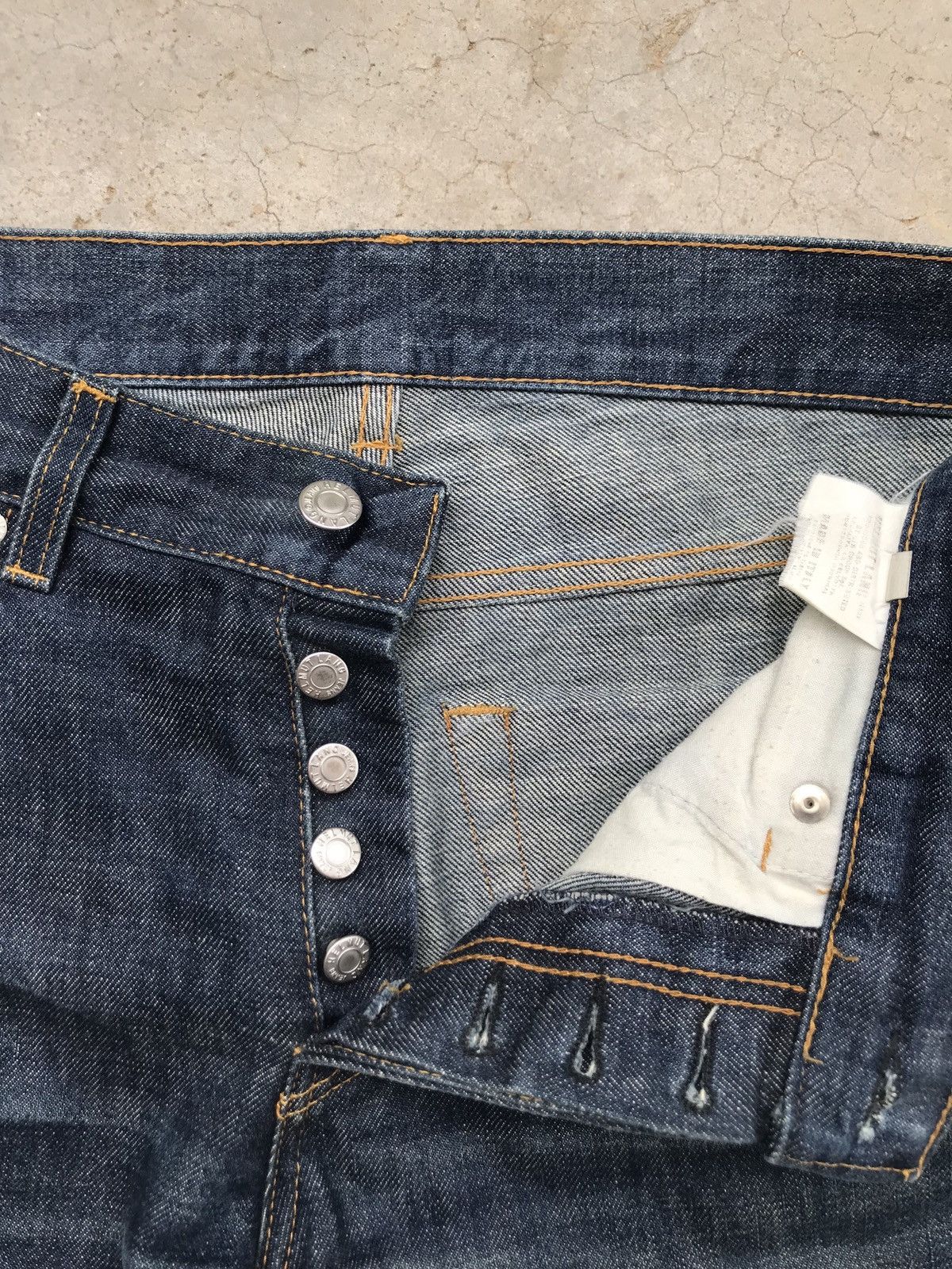 Helmut Lang vintage 1999 helmut lang raw classic cut archival jeans Size US 30 / EU 46 - 5 Thumbnail