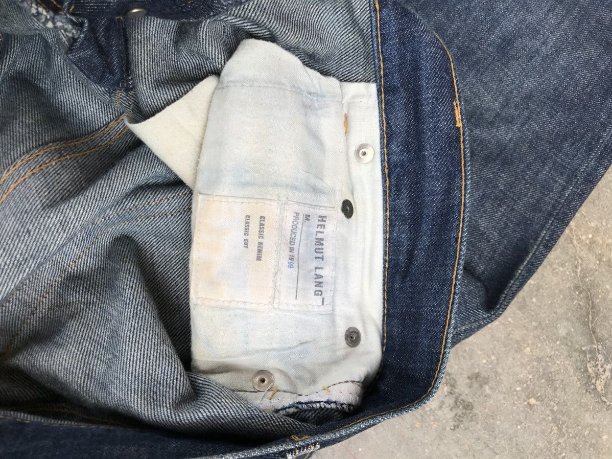 Helmut Lang vintage 1999 helmut lang raw classic cut archival jeans Size US 30 / EU 46 - 7 Thumbnail