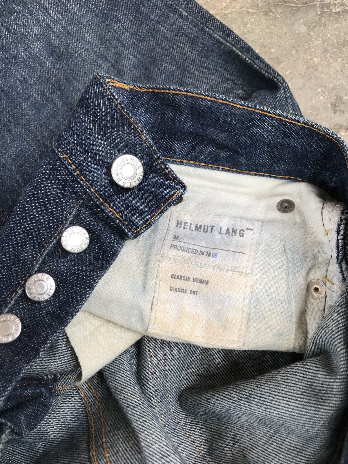 Helmut Lang vintage 1999 helmut lang raw classic cut archival jeans Size US 30 / EU 46 - 8 Thumbnail