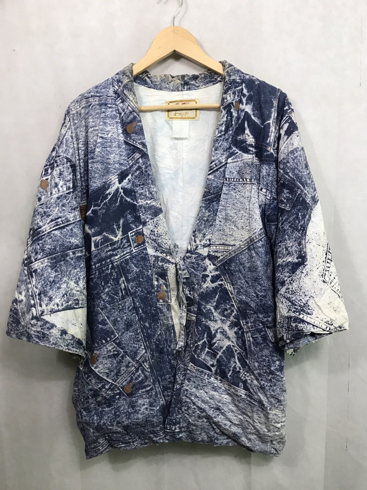 Japanese Brand Rare vintage washed hanten jacket kimono Size US L / EU 52-54 / 3 - 2 Thumbnail