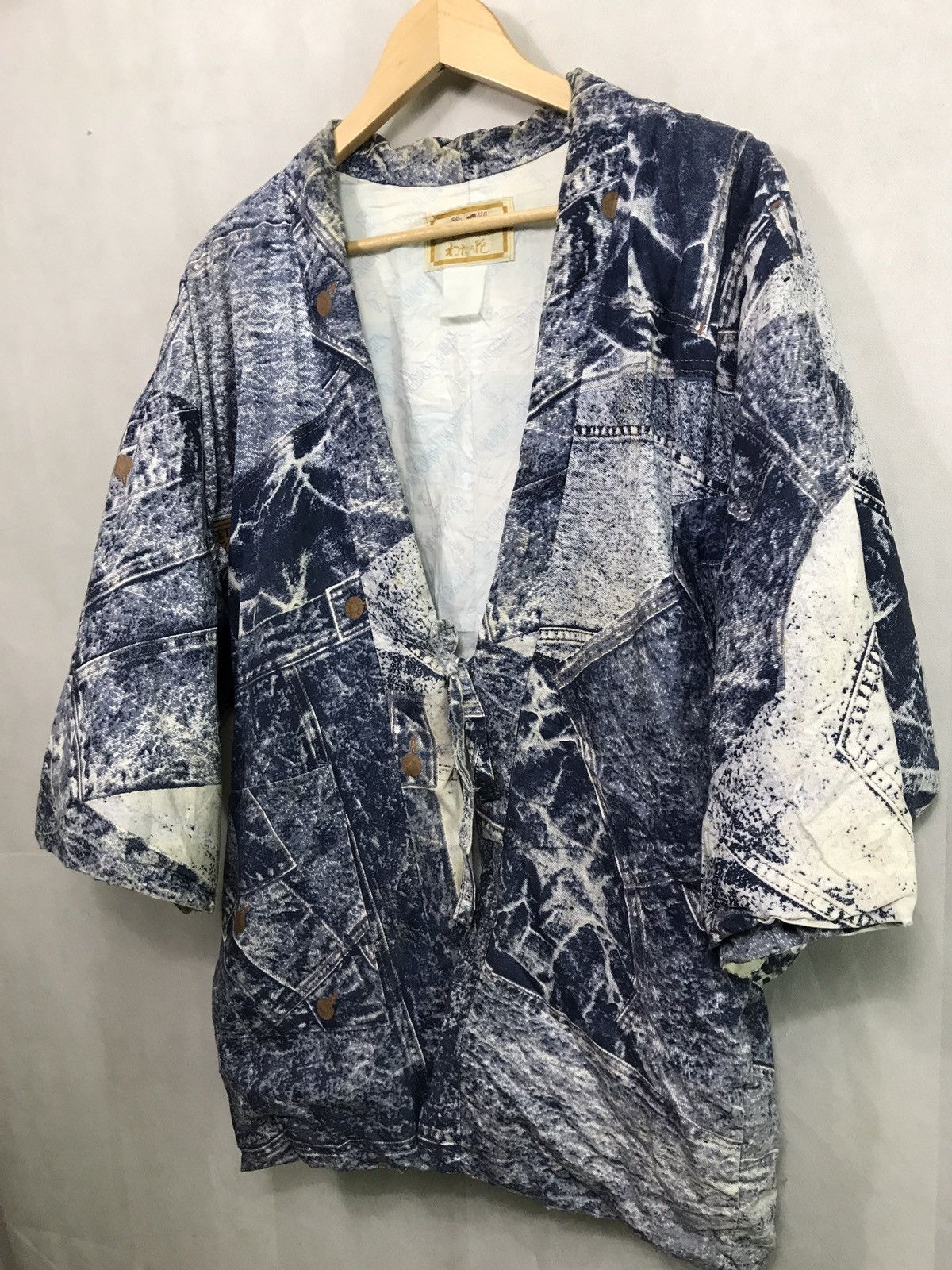 Japanese Brand Rare vintage washed hanten jacket kimono Size US L / EU 52-54 / 3 - 4 Thumbnail