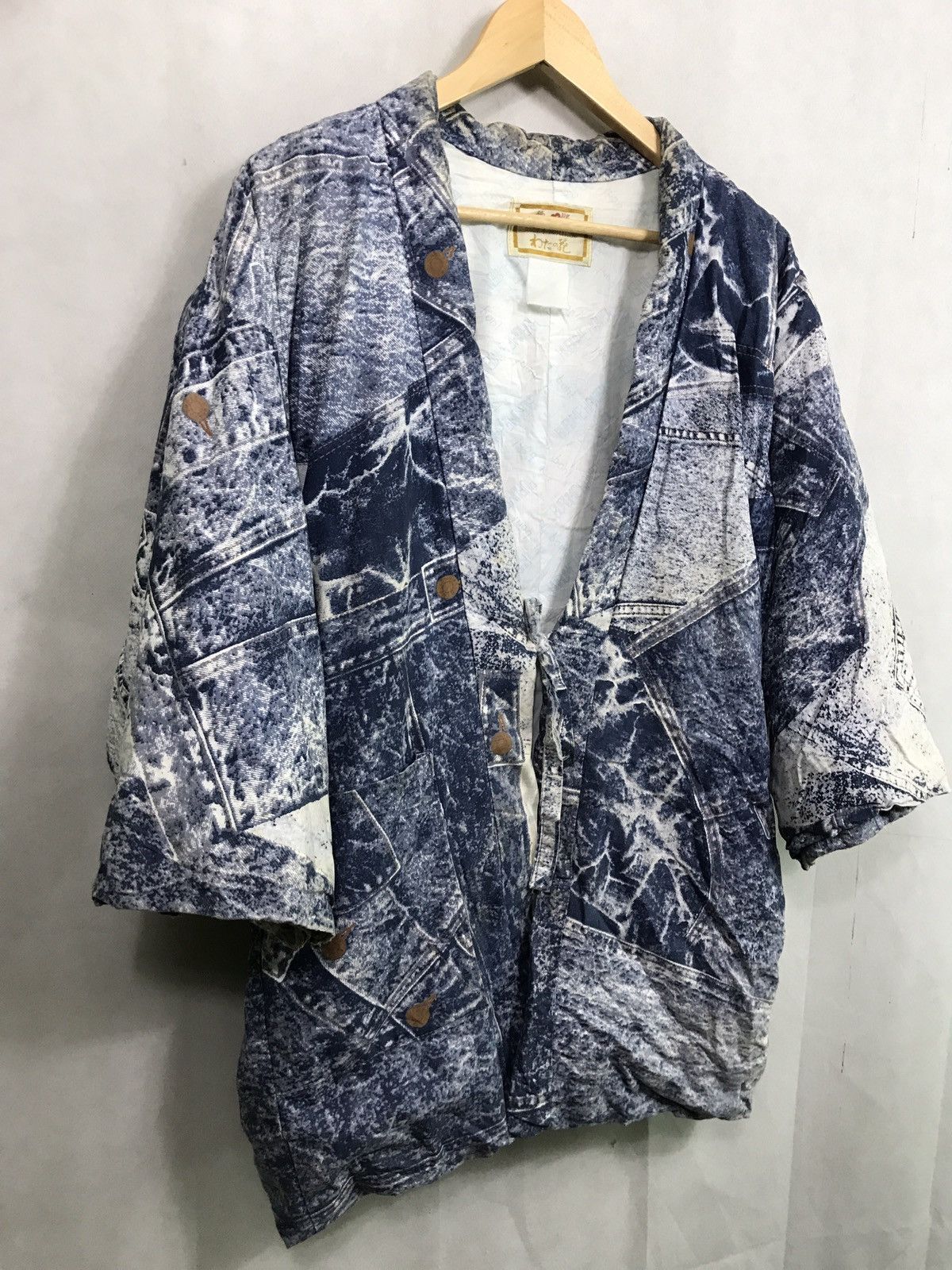 Japanese Brand Rare vintage washed hanten jacket kimono Size US L / EU 52-54 / 3 - 3 Thumbnail