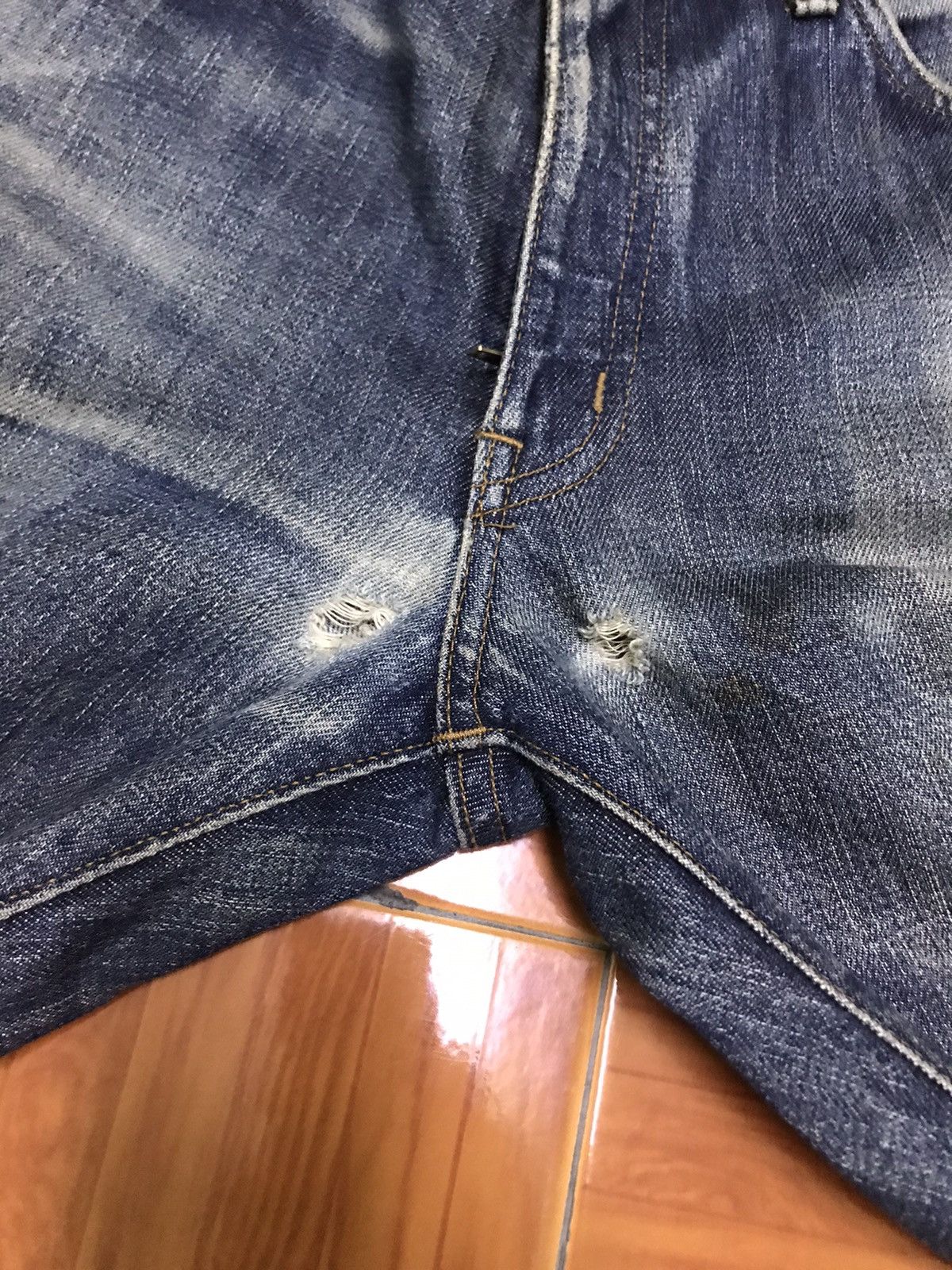 Edwin Vintage distressed edwin jeans very rare Size US 33 - 7 Thumbnail