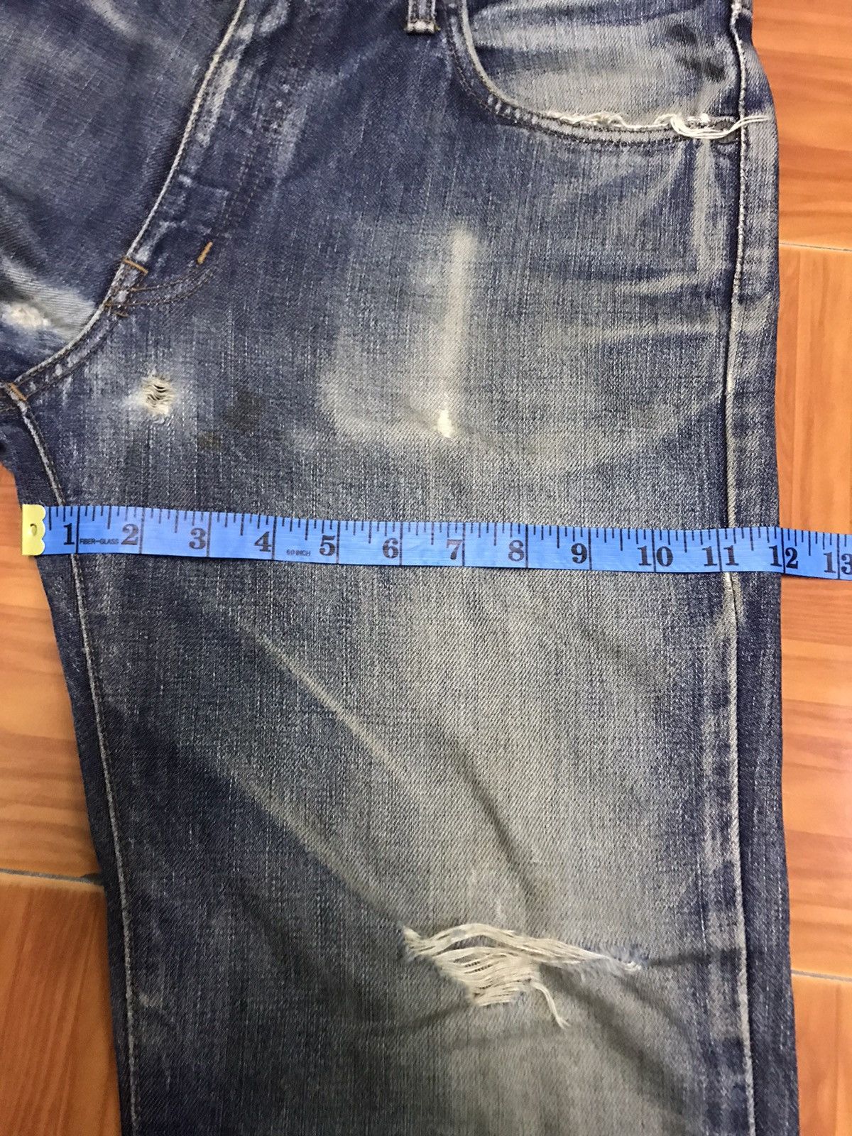 Edwin Vintage distressed edwin jeans very rare Size US 33 - 13 Thumbnail