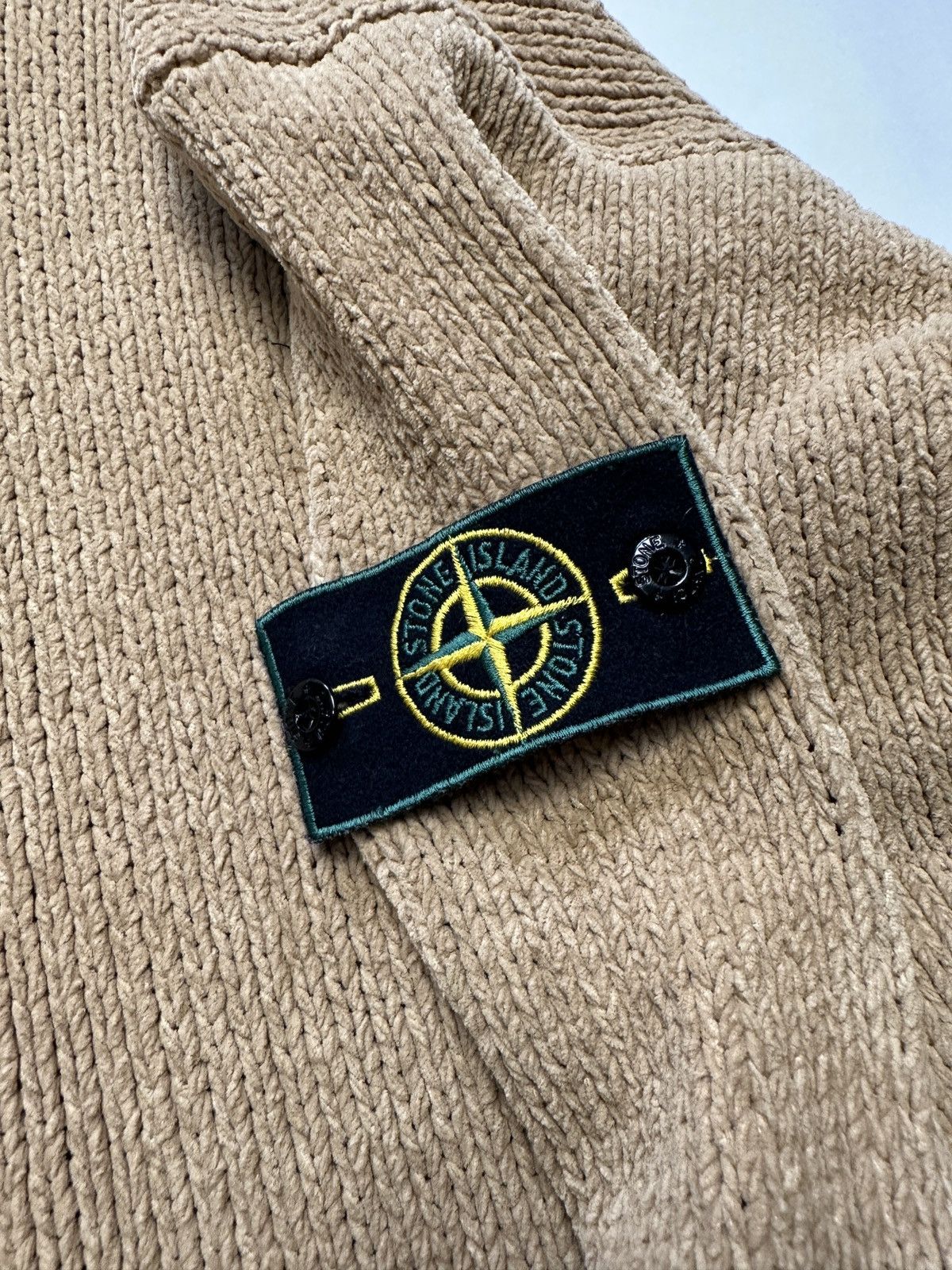 Stone Island Stone Island Patched Cotton Sweater Size US XL / EU 56 / 4 - 5 Thumbnail