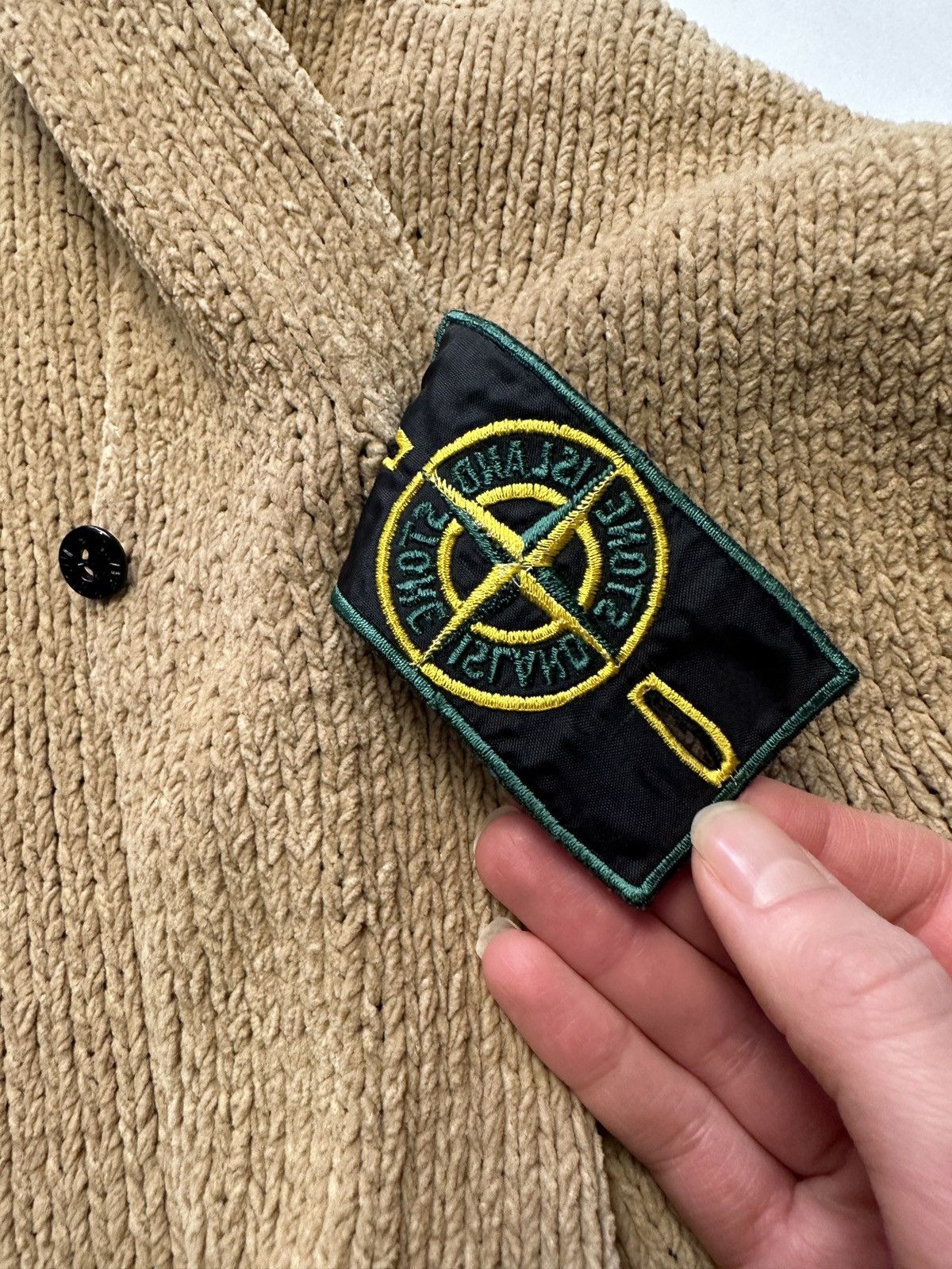 Stone Island Stone Island Patched Cotton Sweater Size US XL / EU 56 / 4 - 7 Thumbnail