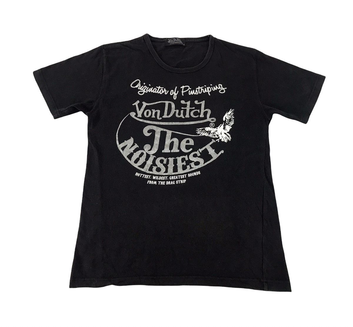 Vintage Von Dutch The Moisiest Power Motion Spell Out Tee Size US S / EU 44-46 / 1 - 1 Thumbnail