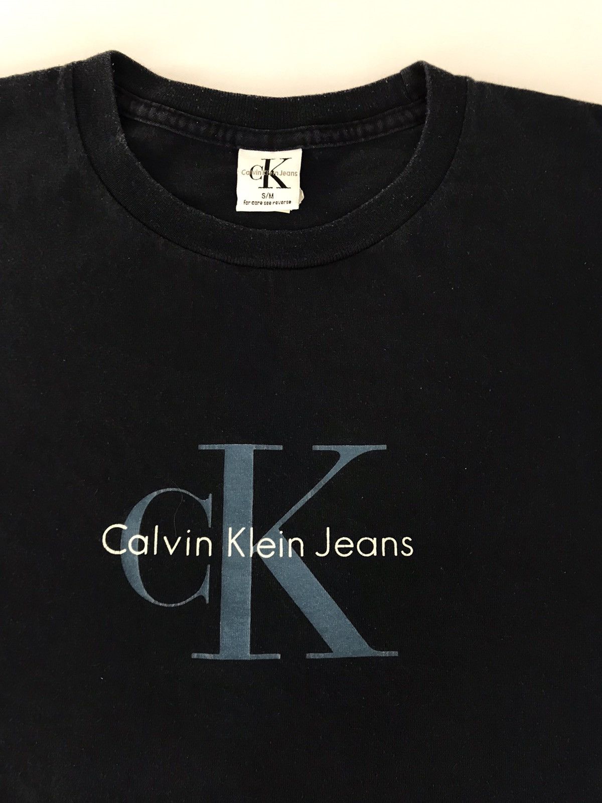 Calvin Klein × Vintage Calvin Klein Jeans CK Big Logo Spell Out Printed Tee Size US L / EU 52-54 / 3 - 2 Thumbnail