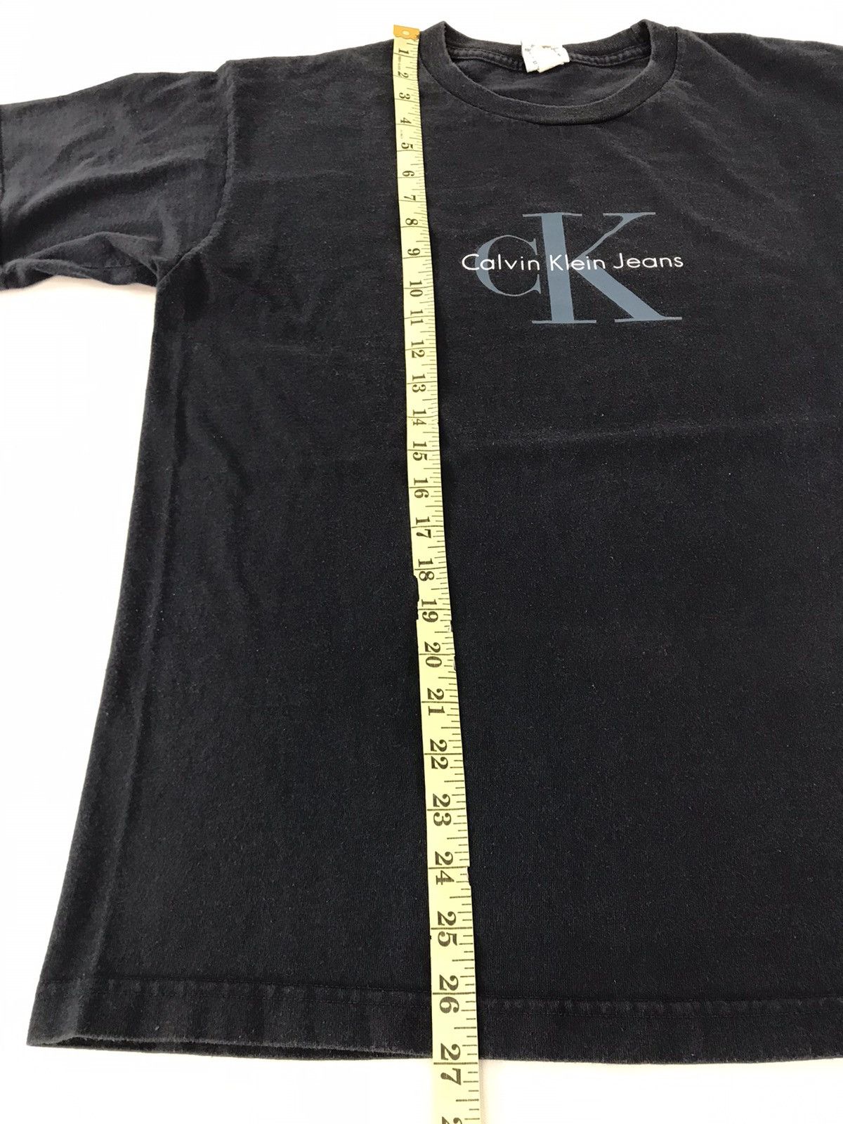 Calvin Klein × Vintage Calvin Klein Jeans CK Big Logo Spell Out Printed Tee Size US L / EU 52-54 / 3 - 6 Thumbnail