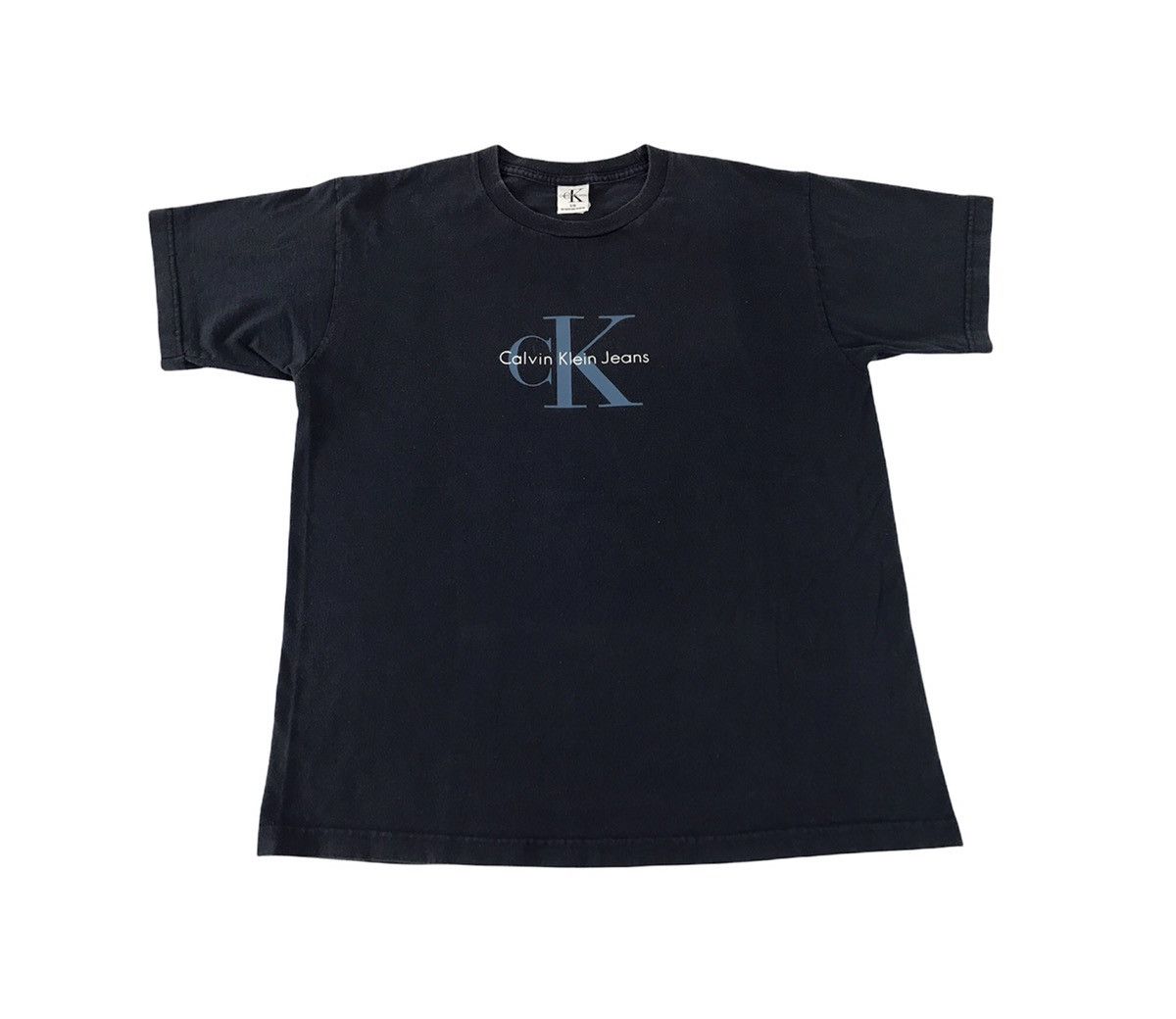 Calvin Klein × Vintage Calvin Klein Jeans CK Big Logo Spell Out Printed Tee Size US L / EU 52-54 / 3 - 1 Thumbnail