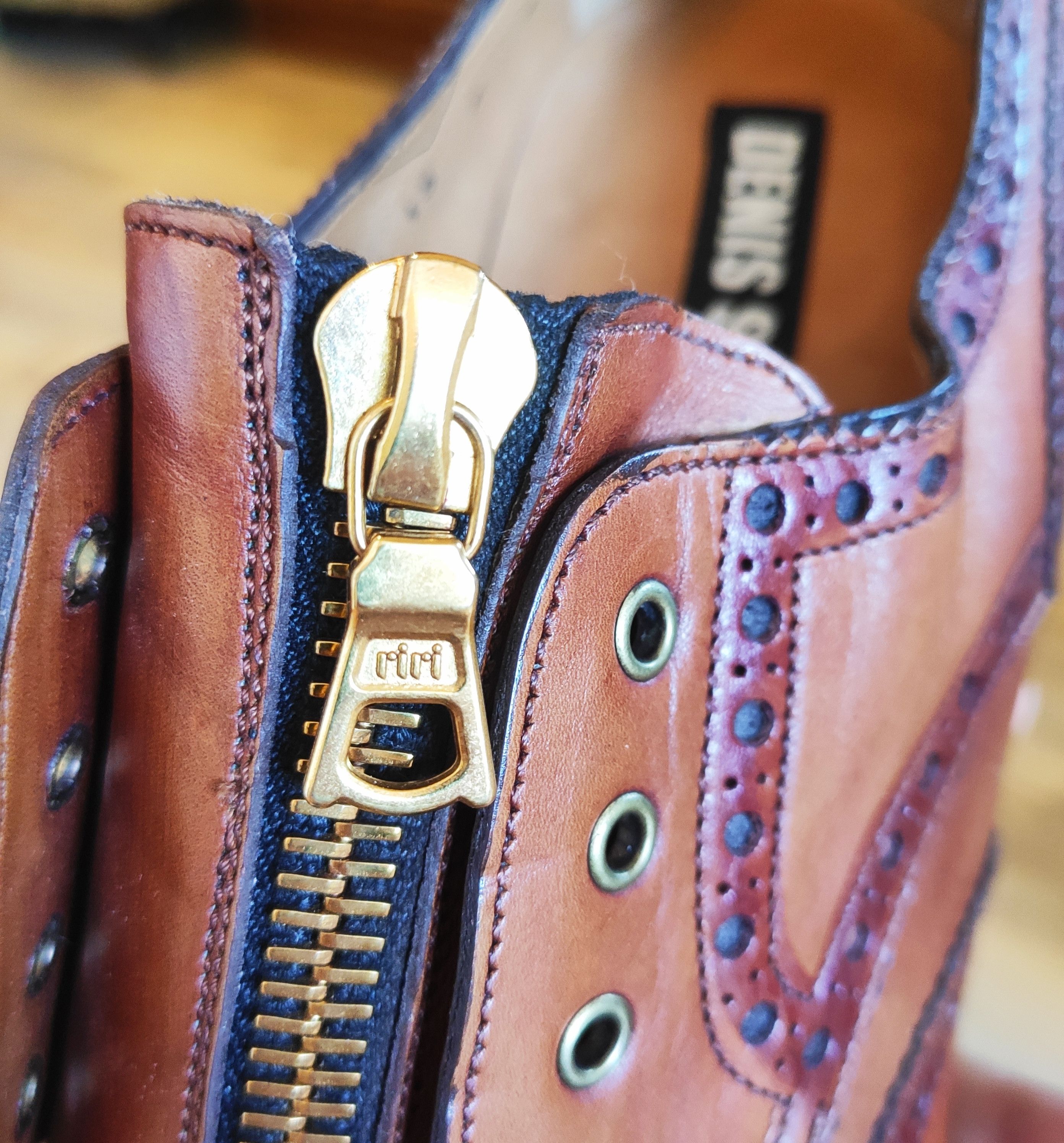 Denis Simachev NEW! 2007-08 zip brogues.Like Gucci or Dior Size US 8 / EU 41 - 10 Thumbnail