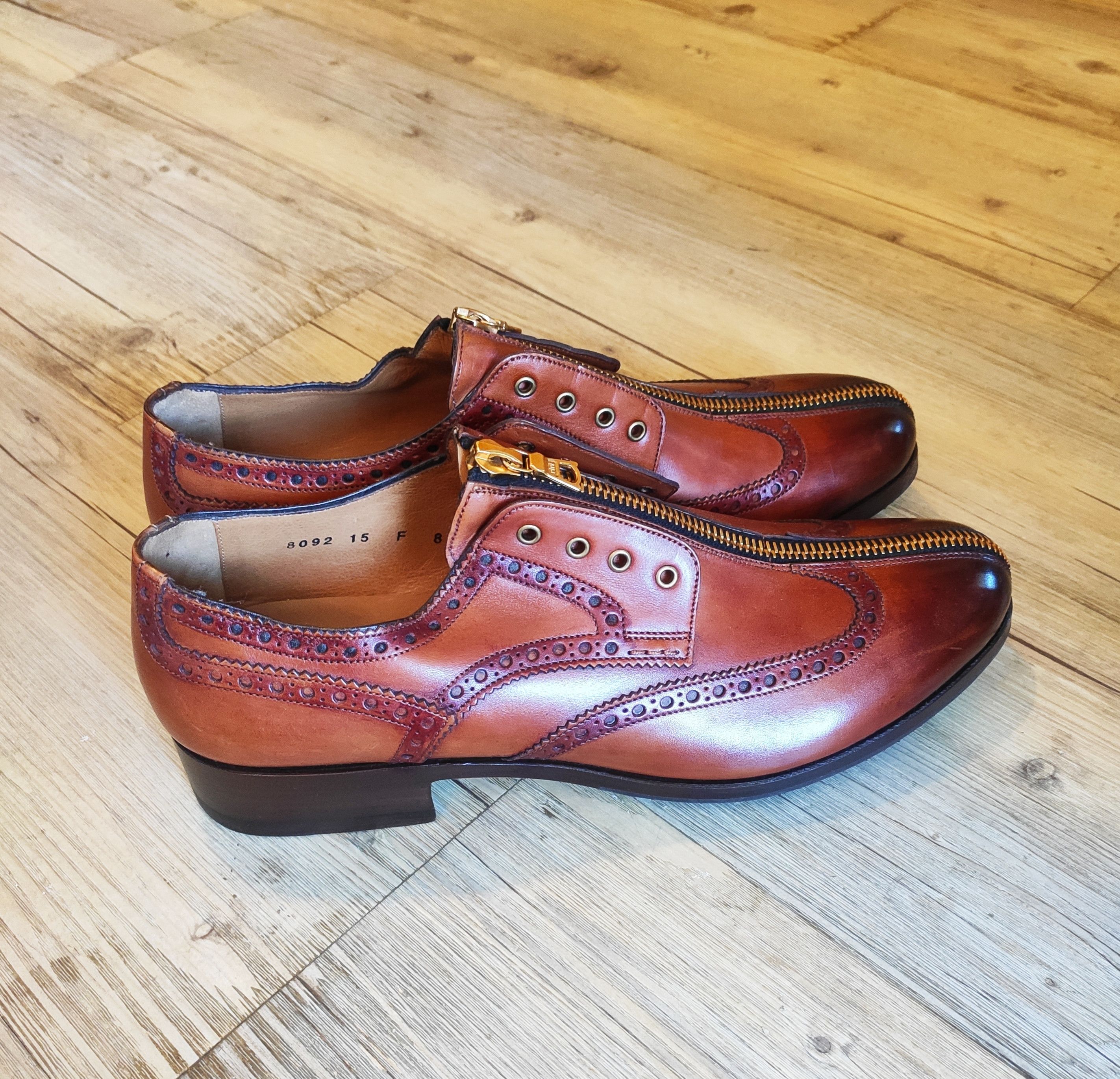 Denis Simachev NEW! 2007-08 zip brogues.Like Gucci or Dior Size US 8 / EU 41 - 5 Thumbnail