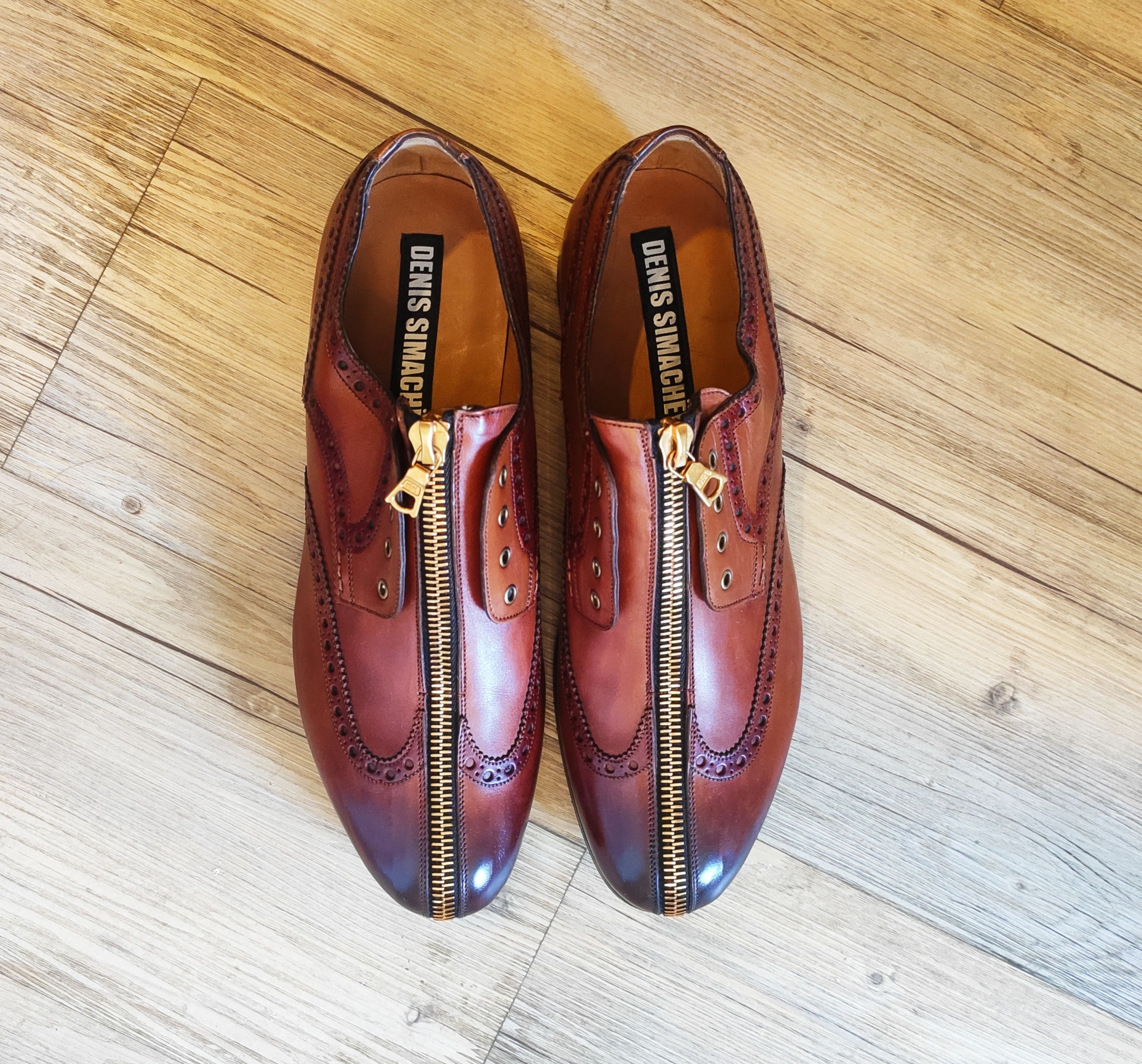 Denis Simachev NEW! 2007-08 zip brogues.Like Gucci or Dior Size US 8 / EU 41 - 2 Thumbnail
