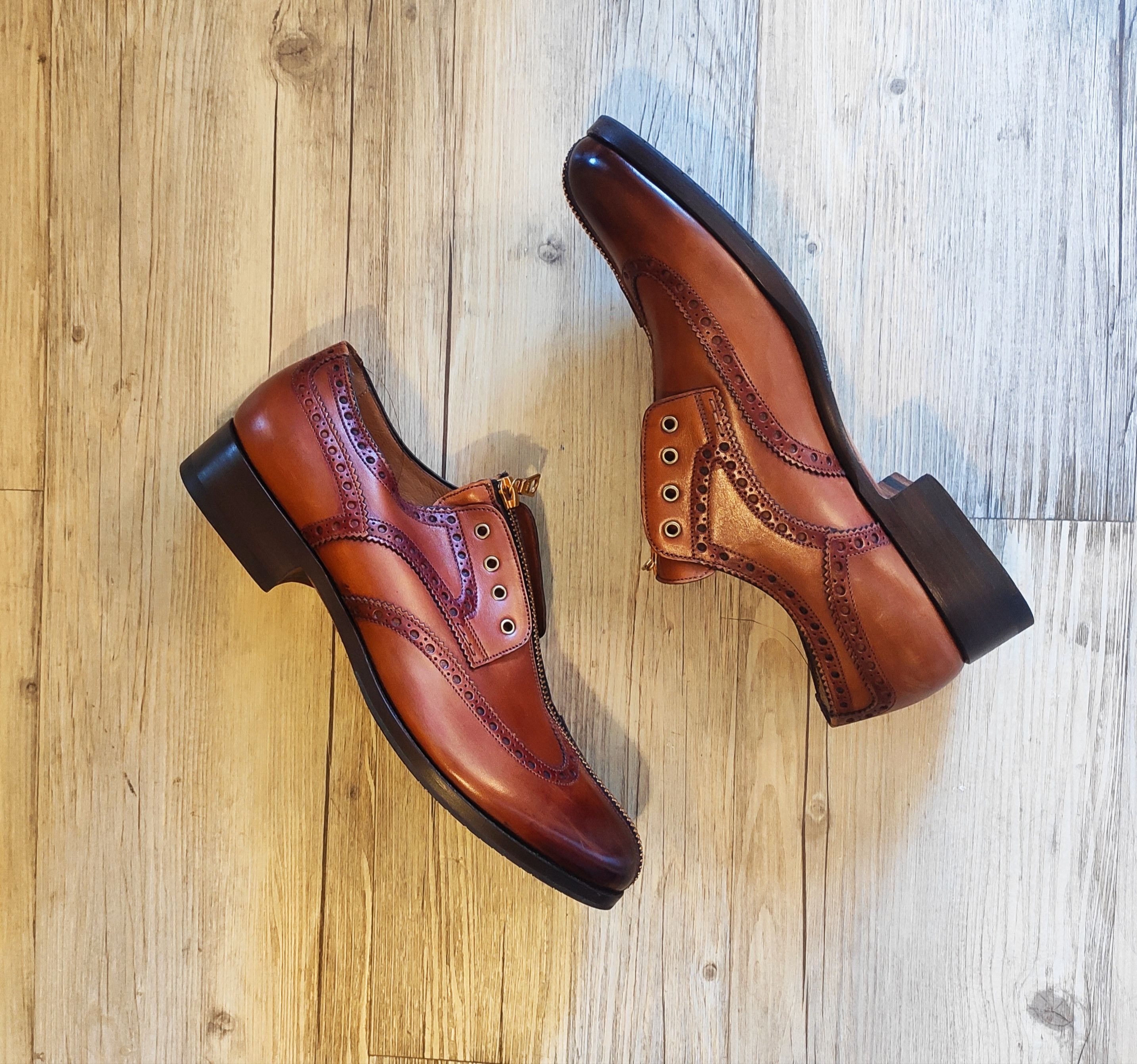 Denis Simachev NEW! 2007-08 zip brogues.Like Gucci or Dior Size US 8 / EU 41 - 6 Thumbnail