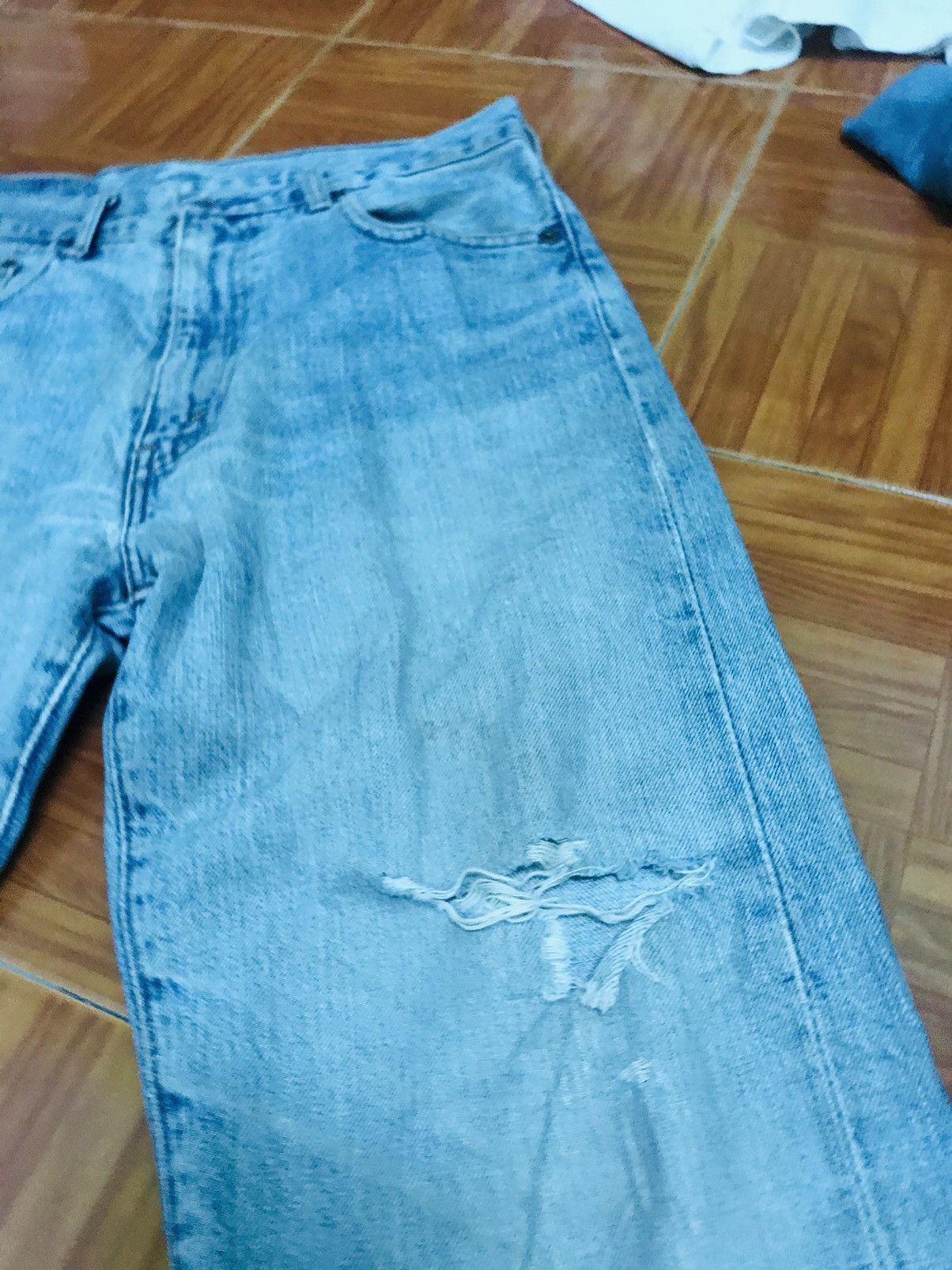 Levi's Vintage Levi’s Redline Selvedge Jeans Light Wash, Distressed Size US 31 - 7 Thumbnail