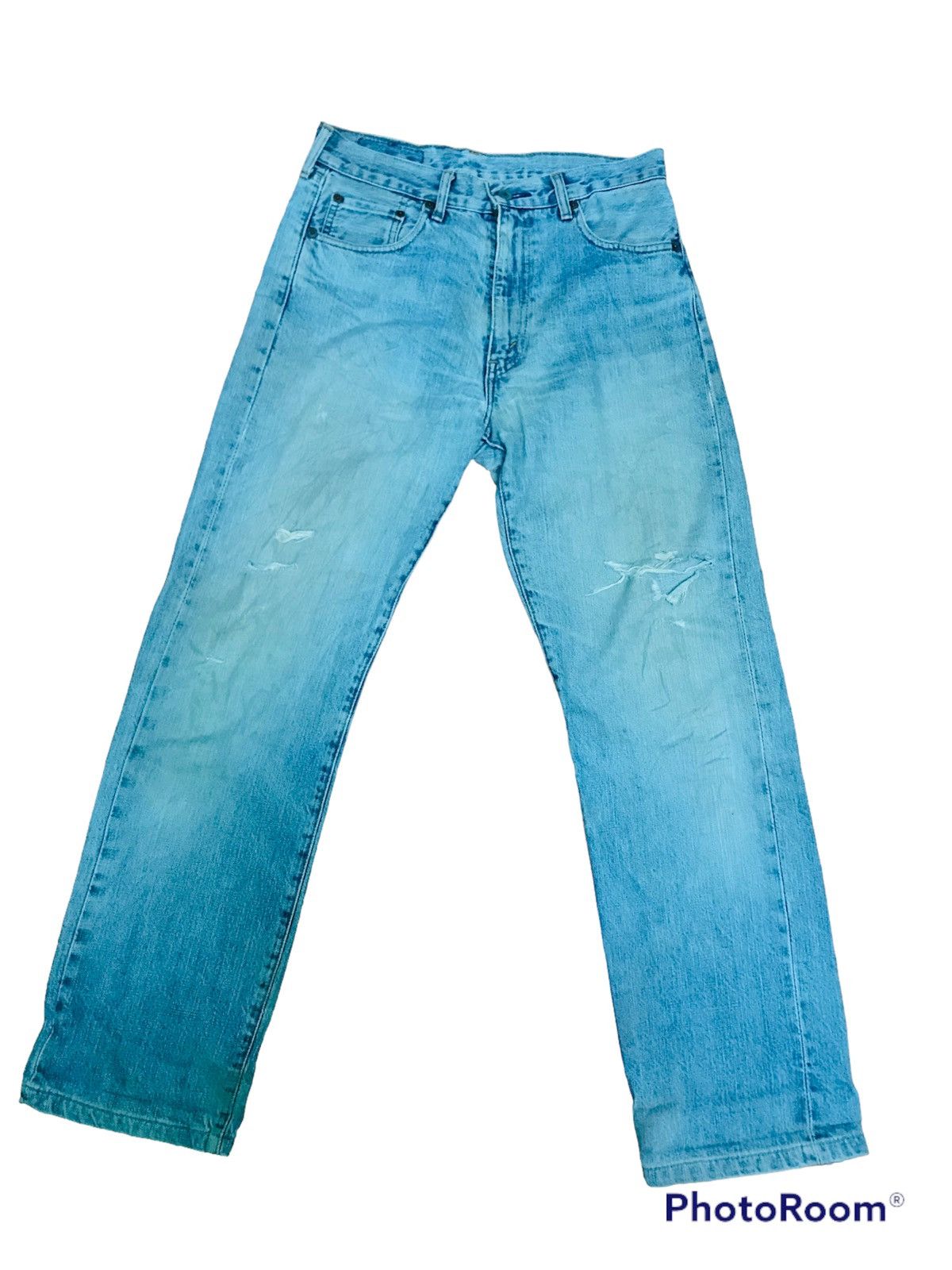 Levi's Vintage Levi’s Redline Selvedge Jeans Light Wash, Distressed Size US 31 - 1 Thumbnail