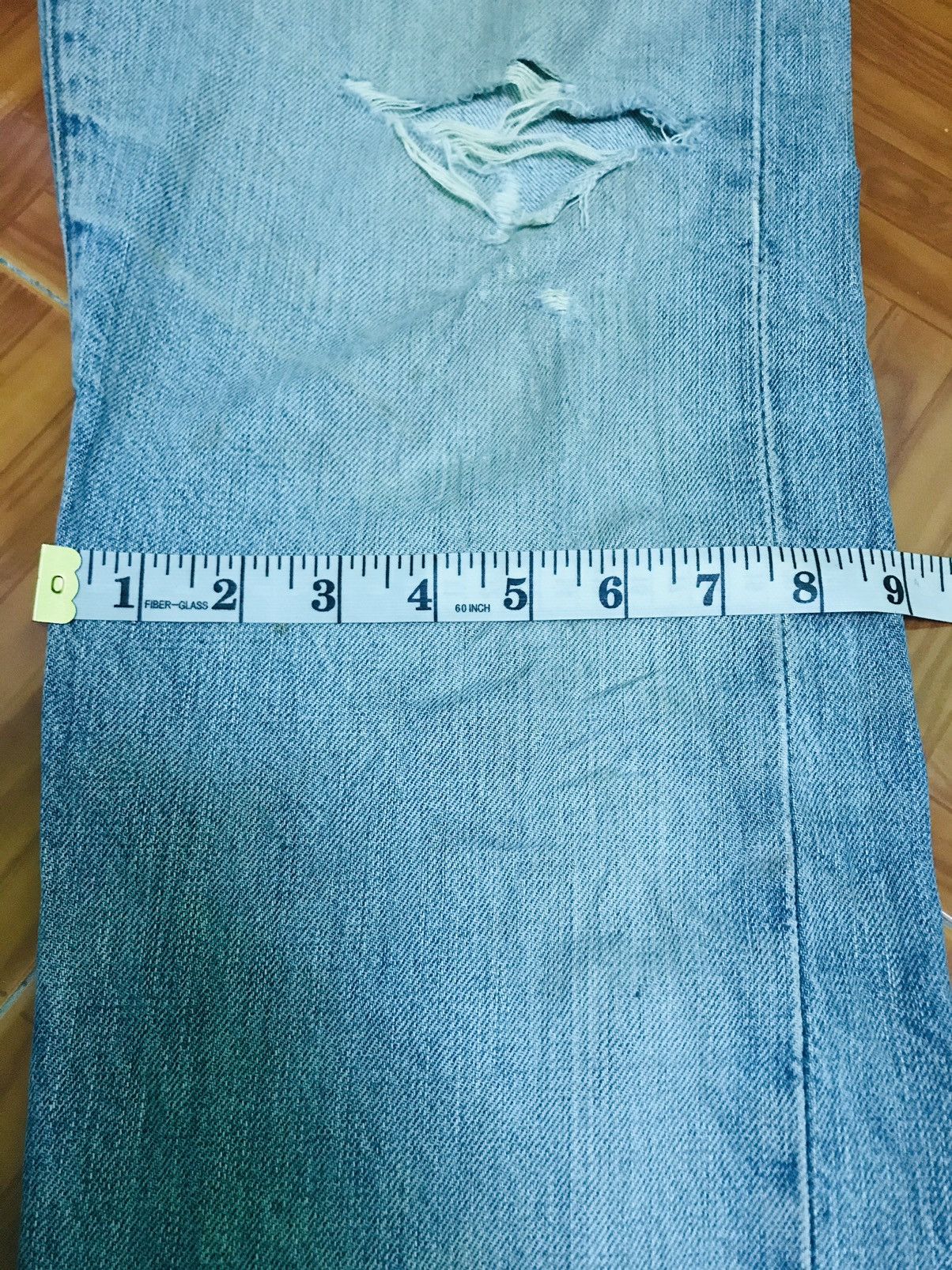 Levi's Vintage Levi’s Redline Selvedge Jeans Light Wash, Distressed Size US 31 - 18 Thumbnail
