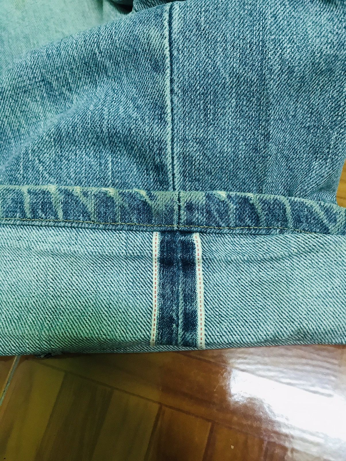 Levi's Vintage Levi’s Redline Selvedge Jeans Light Wash, Distressed Size US 31 - 12 Thumbnail