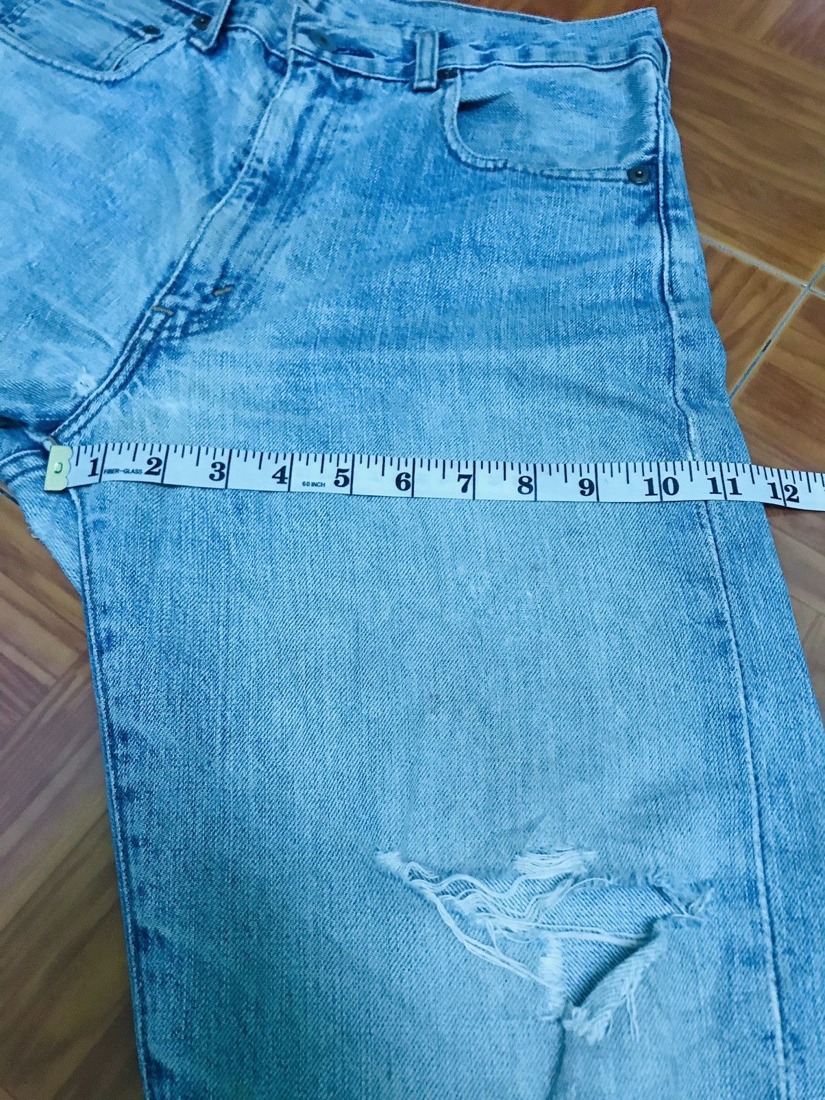 Levi's Vintage Levi’s Redline Selvedge Jeans Light Wash, Distressed Size US 31 - 17 Thumbnail