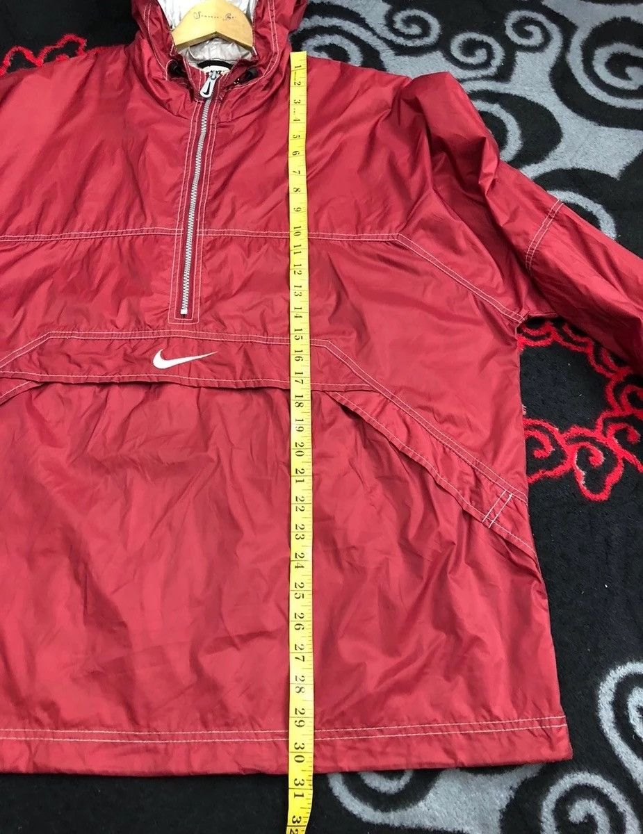 Nike Vintage Center Swoosh Nike Half Zipper Hooded Windbreaker Size US L / EU 52-54 / 3 - 9 Thumbnail